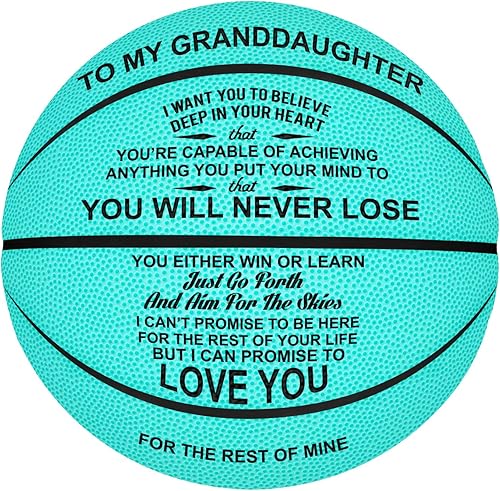 Miniatura 31 de Balón de Baloncesto Personalizado Grabado Personalizado para Hija Hijo Nieta Nieto Sobrino Sobrina Regalos de Navidad Cumpleaños - Nunca lo Perderás