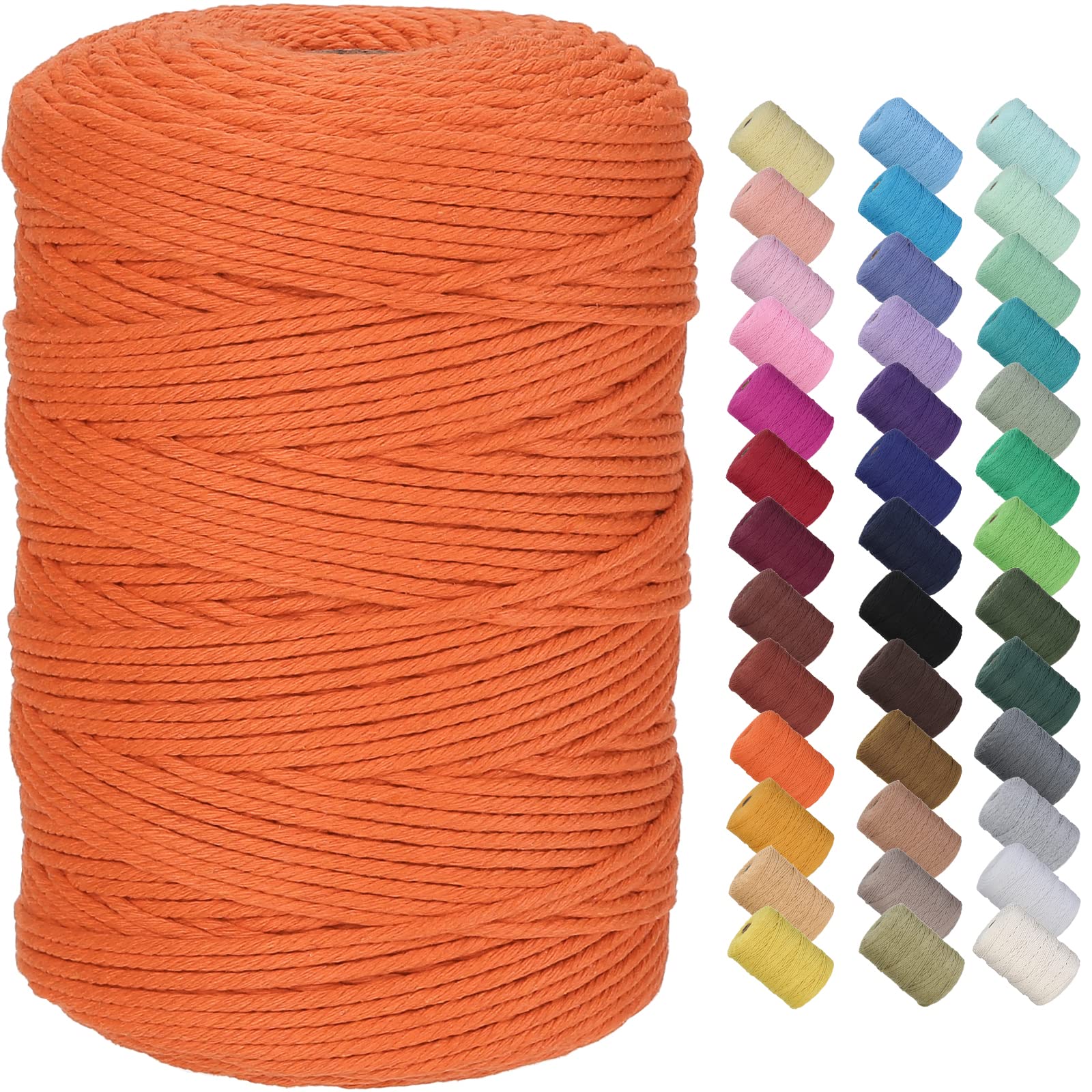Cordon pour macramé en coton supérieur sans produits chimiques pour art textile