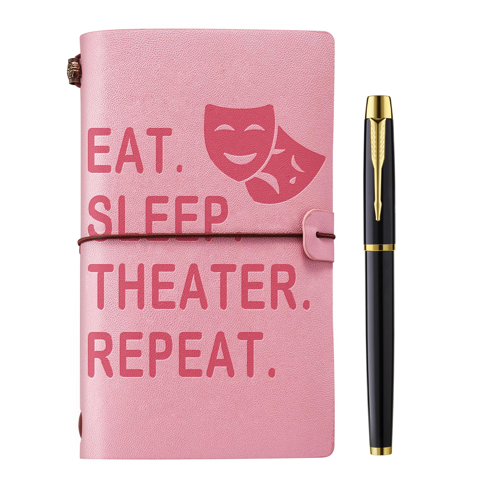 Theater-Geschenke, Musiktheater-Geschenke, Leder-Tagebuch, Notizbuch, Broadway-Geschenke für Regisseure, Schauspieler, Musiklehrer, Musiker, lustige Geschenke für Theater, Kinder, Drama, Studenten,