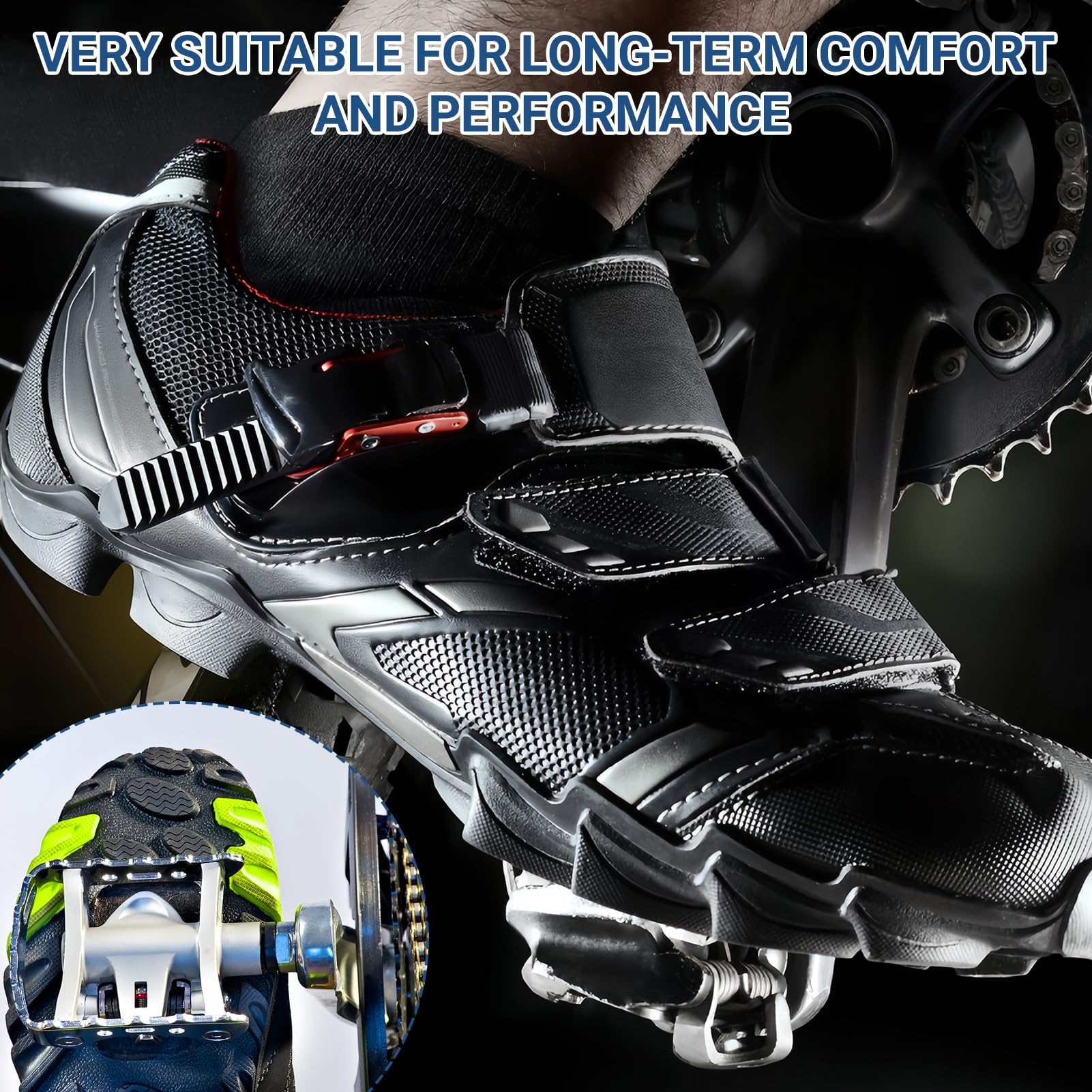 Calas SPD SH51 MTB Look Carretera Pedales Bicicleta Zapatillas 2 Piezas