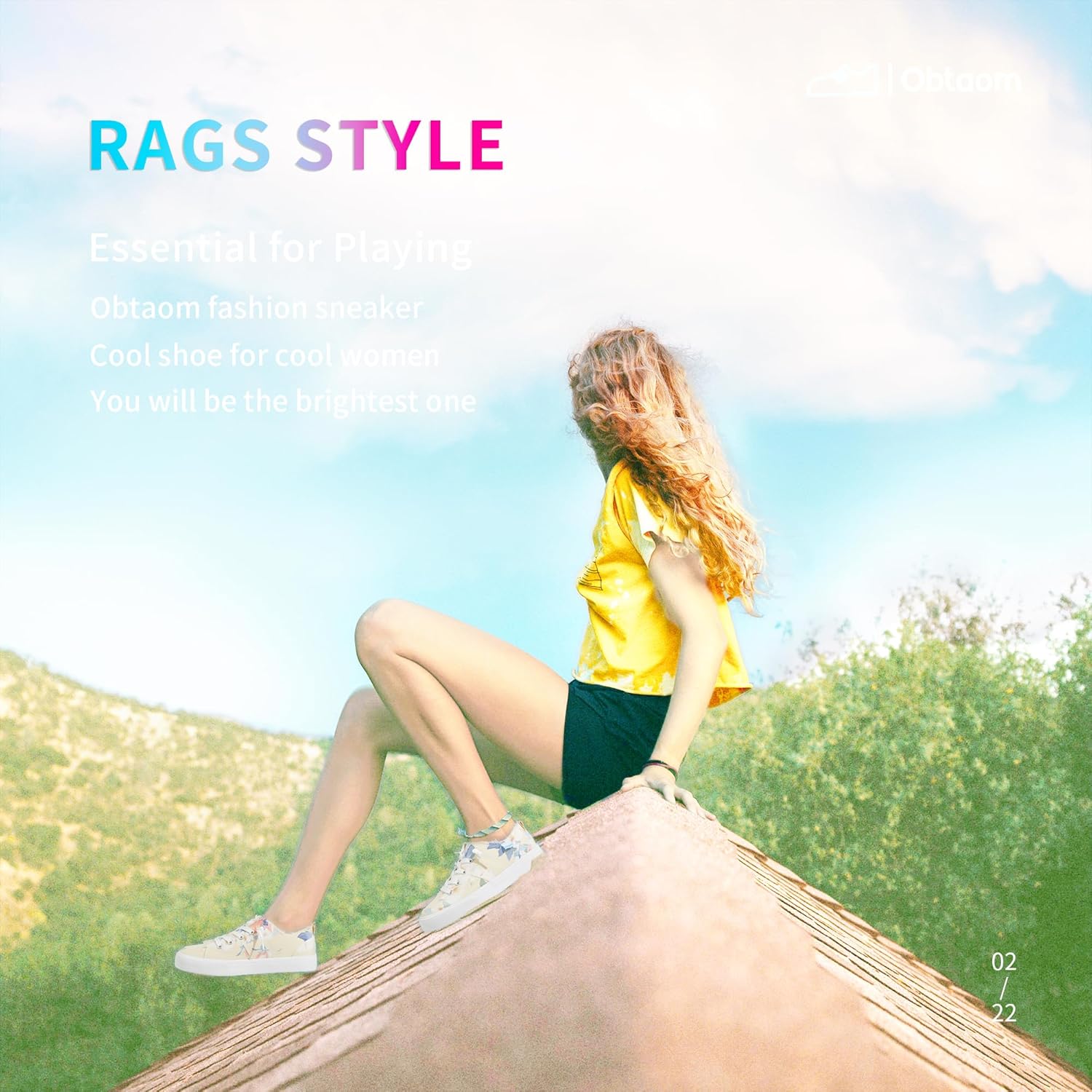 Obtaom Women's Play Fashion Sneaker White Color Washed and Leopard Canvas Slip on Shoes - Image 6