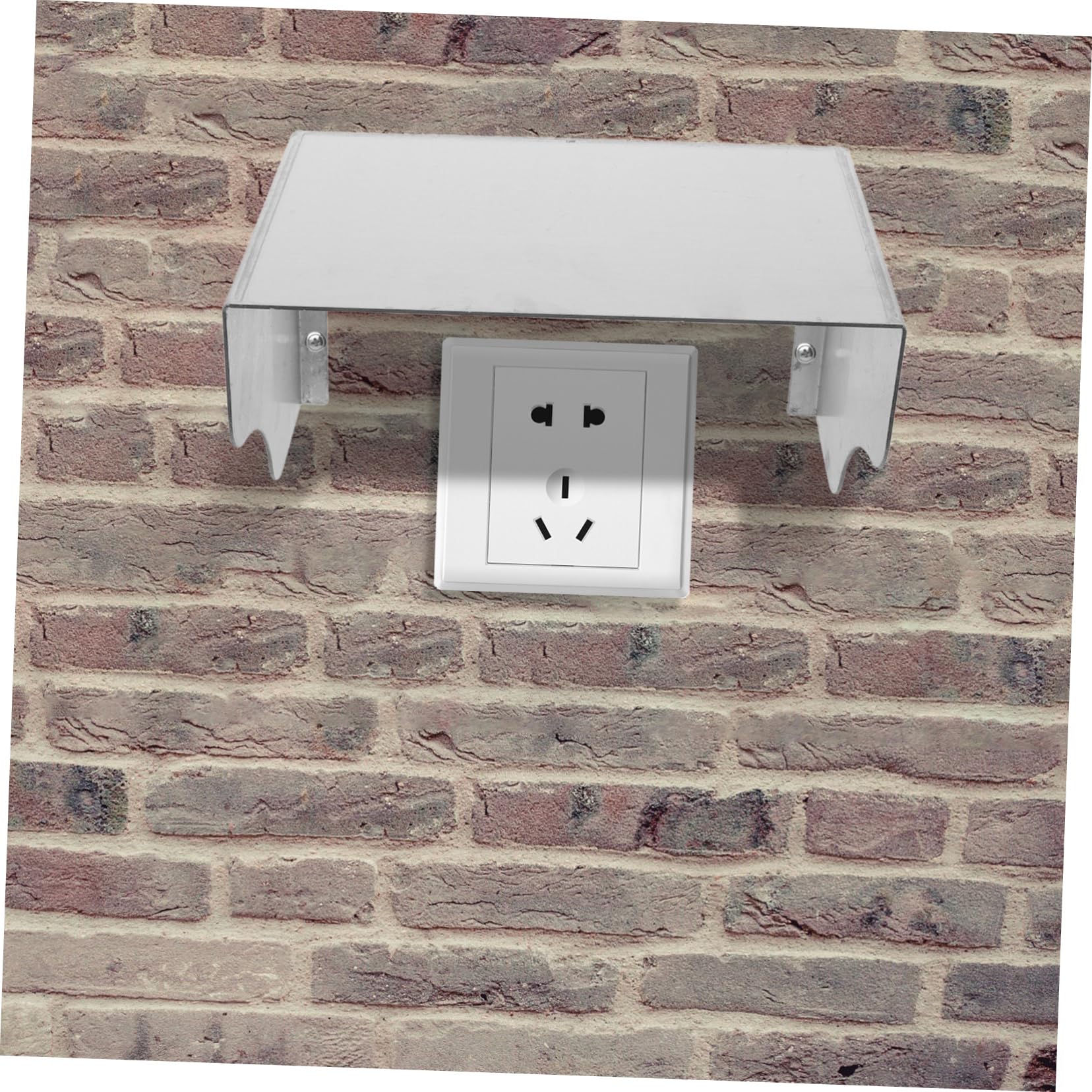 NUOBESTY Cache de Sonnette en Acier Inoxydable Étanche, Protection Pluie Extérieure pour Boîtier de Sortie 86, Installation Facile, Adapté aux Environnements Extérieurs