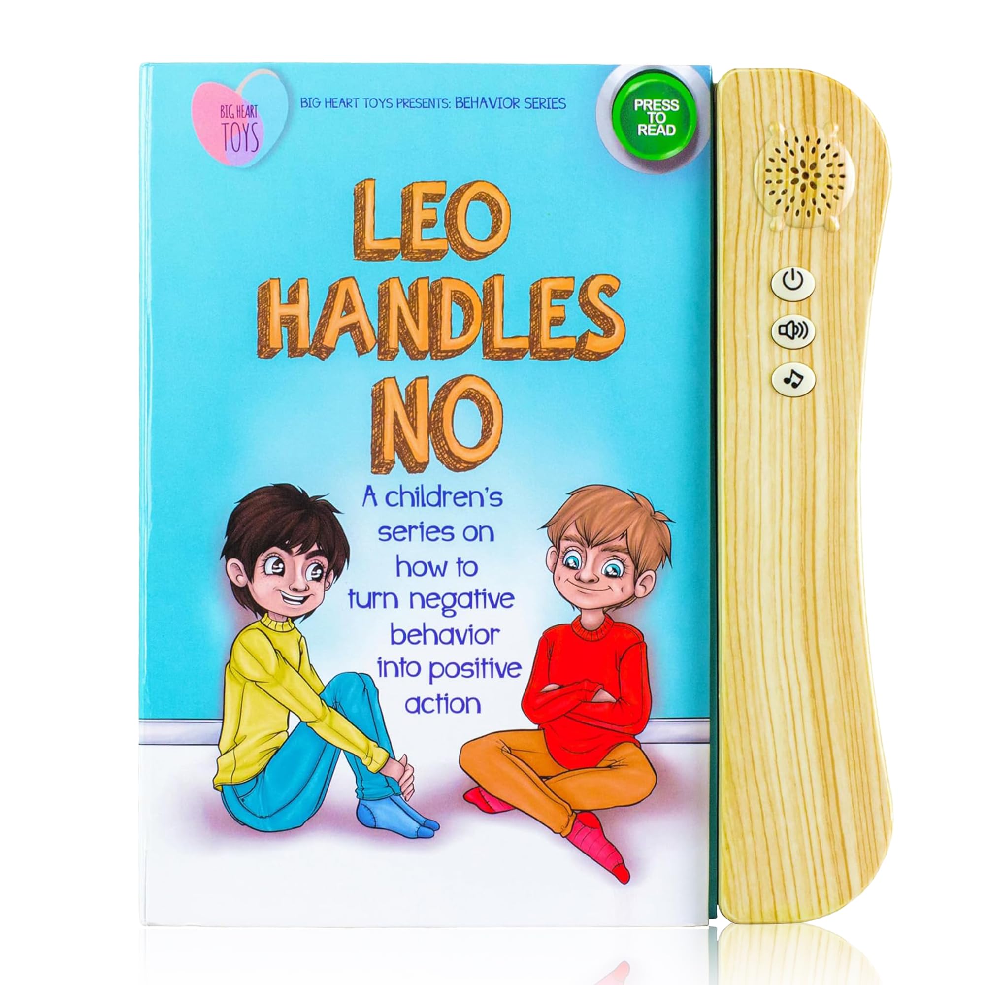 Big Heart Toys Leo Handles No Sound Book for Kids with Autism | Montessori Autism Sensory Books | Builds Social Skills, Emotional Learning &