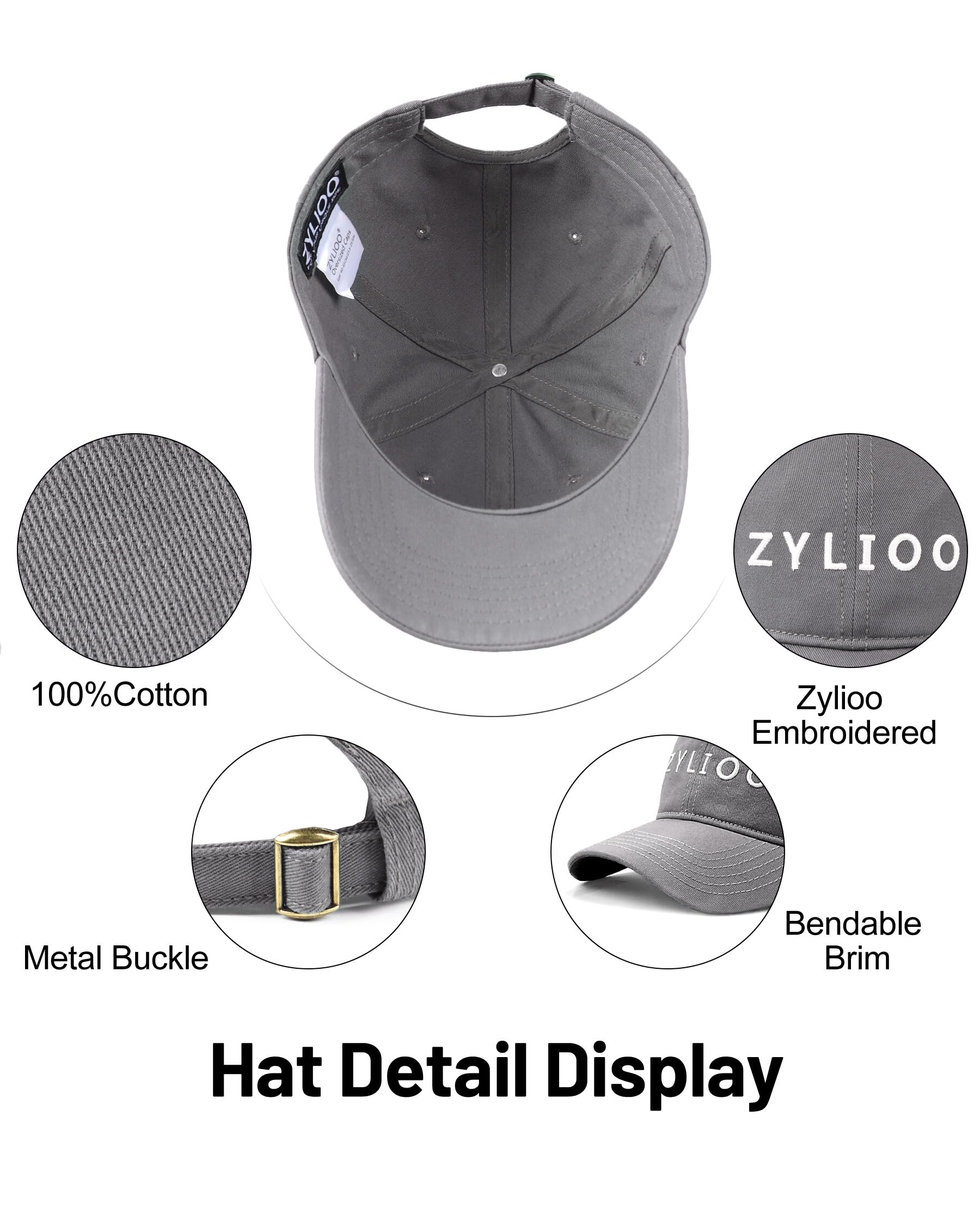 Feng Shui， Berretti da Baseball UK XXL-Large per Teste Grandi Che corrono Berretti Sportivi Cappelli con Protezione UV Cappello da Golf Estivo da Tennis
