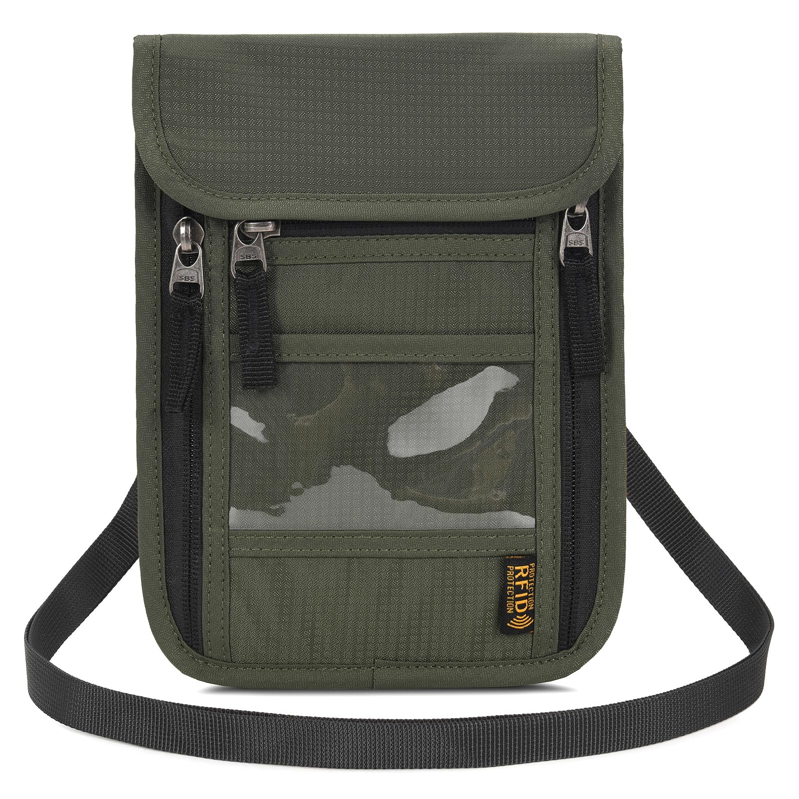 Arouselove Neck Wallet Lightweight RFID Blocking Waterproof Travel Pouch Passport Wallets for Women Men