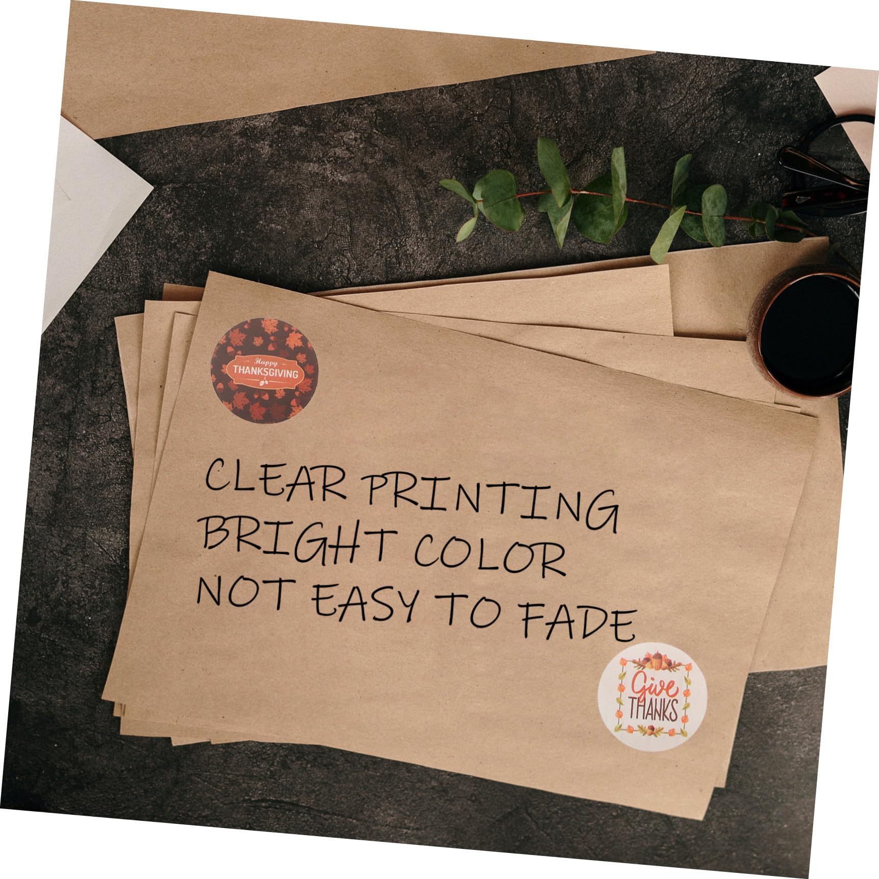 STOBOK 4rotoli Etichette Adesive Decorative Per Sealing Di Stickers Per Ringraziamento Per Buste e Confezioni Di Biscotti Pane e Regali