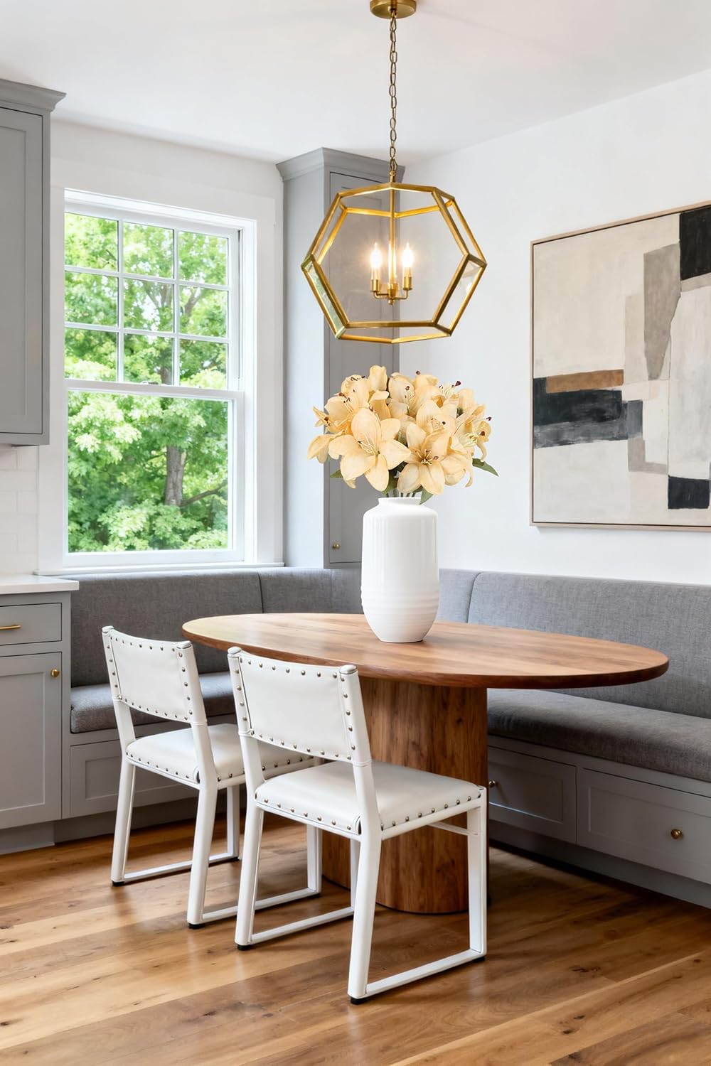 6 PCS Champagne Lily Flowers Artificial 18Heads Fake Lillies 18” Silk Flowers with Stems Easter Lilies for Home Decor Indoor Wedding Party Graves Arrangement - Image 6