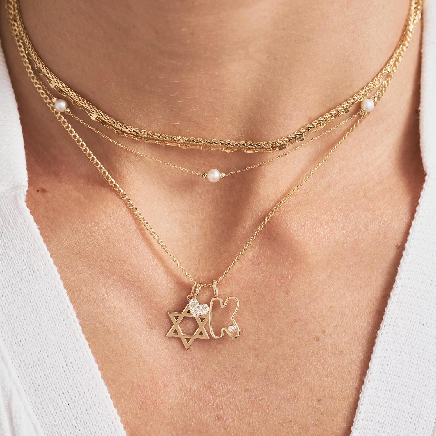 Gelin Star of David Charm 14K Solid Gold