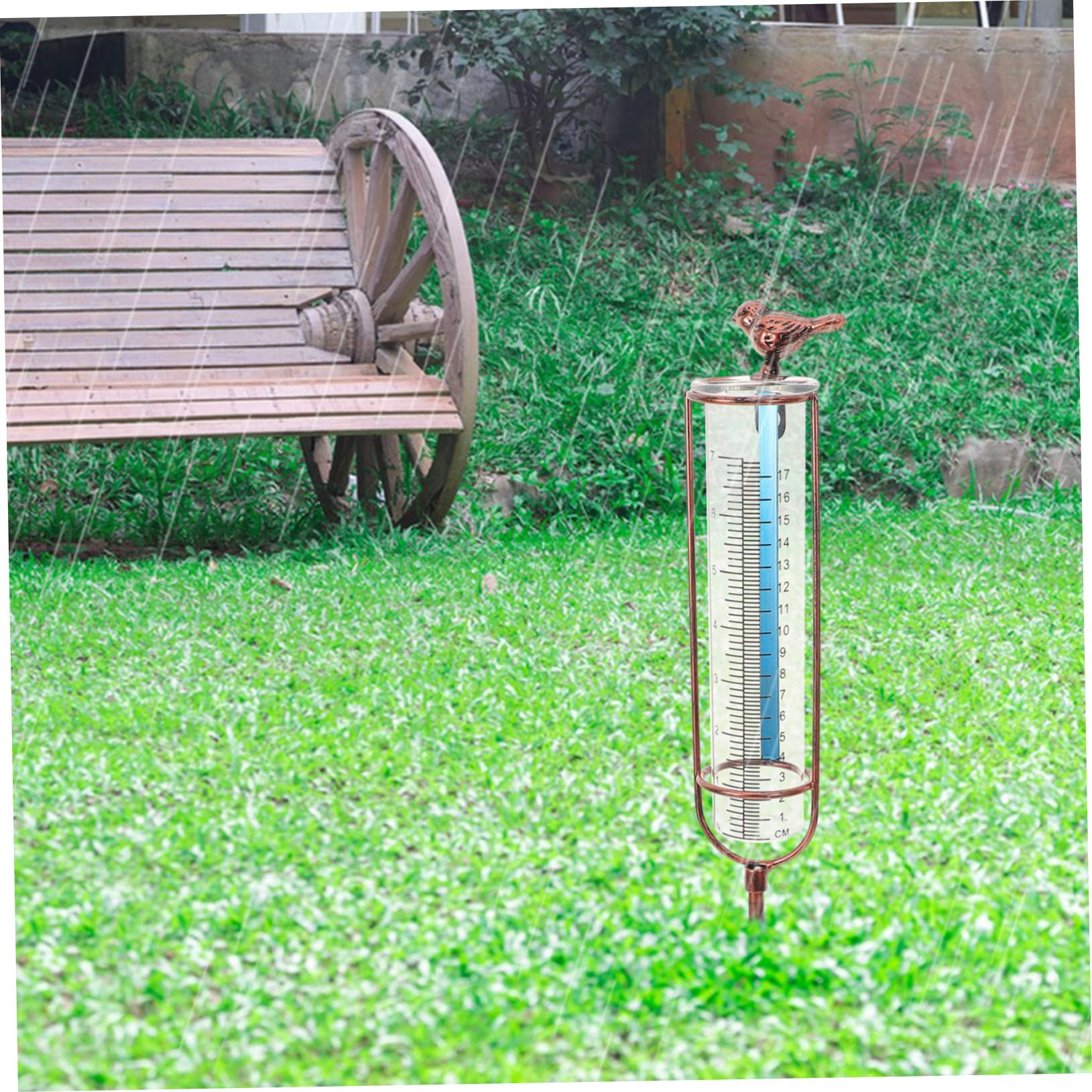 iplusmile 3pièces Pluviomètre De Remplacement pour Jardin Tube De Pluie avec Base pour Mesures Précises Extérieur