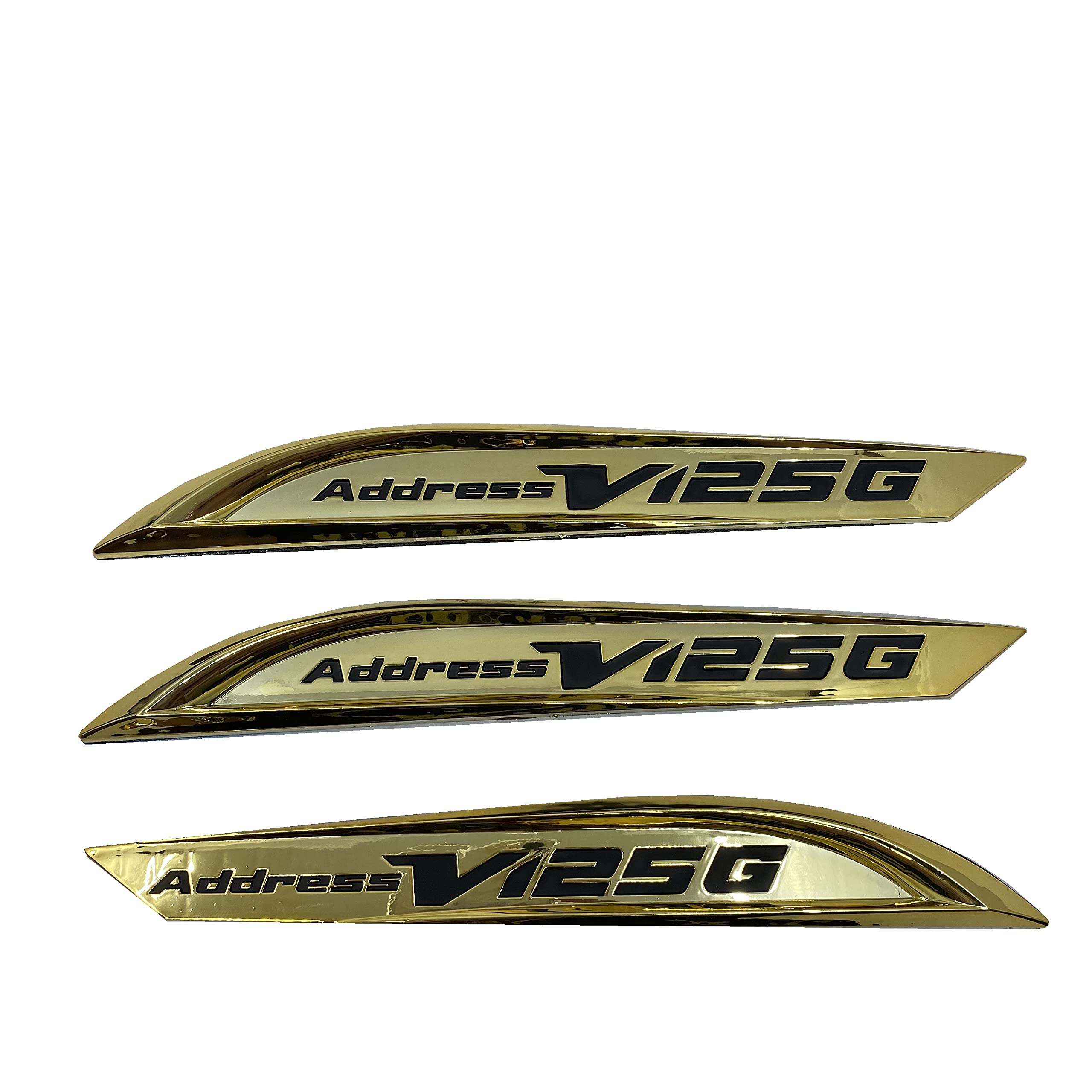 Amazon | 新着 アドレスV125/G エンブレム 3枚セット (金) | バイク用