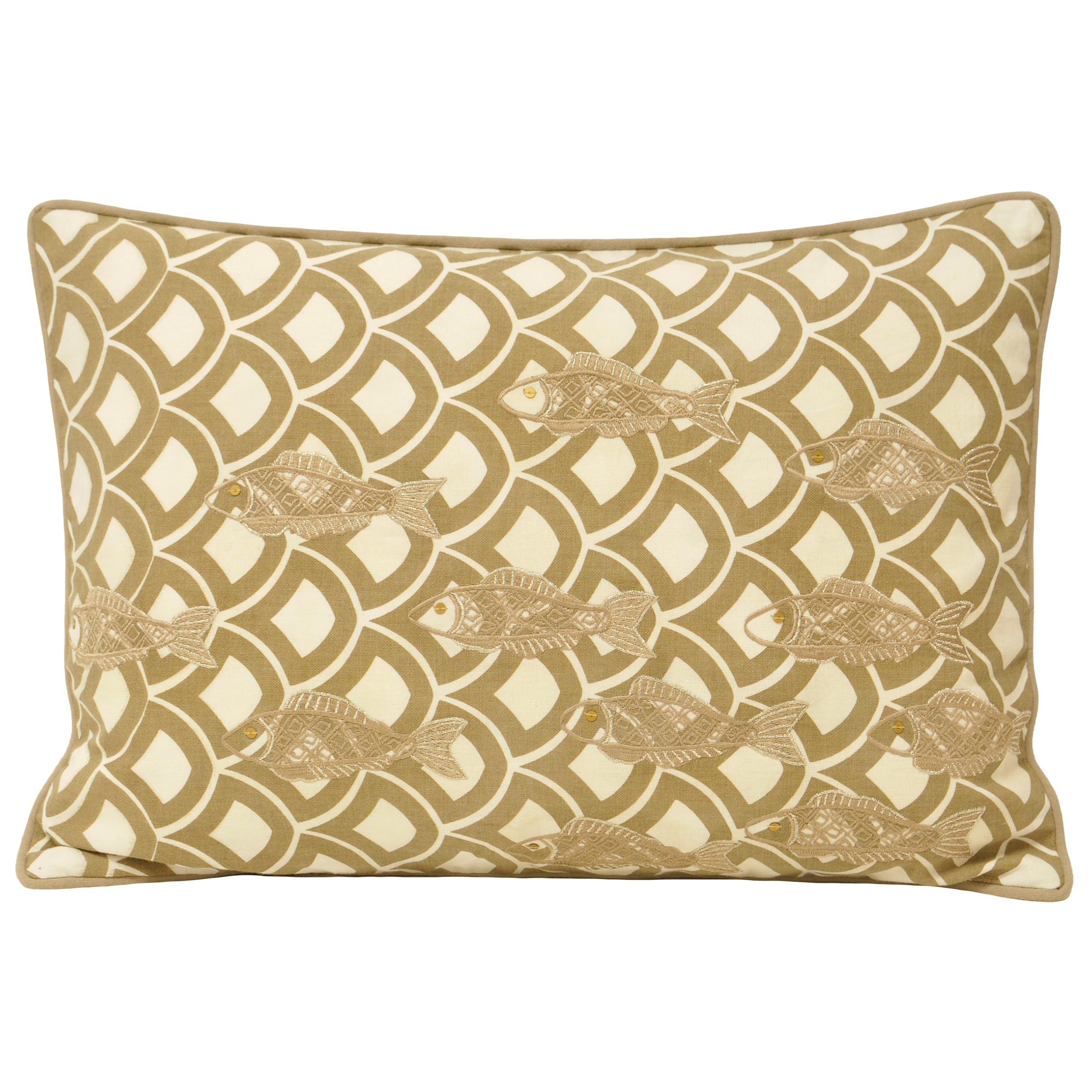 Paoletti Ionia Fish Feather Filled Cushion