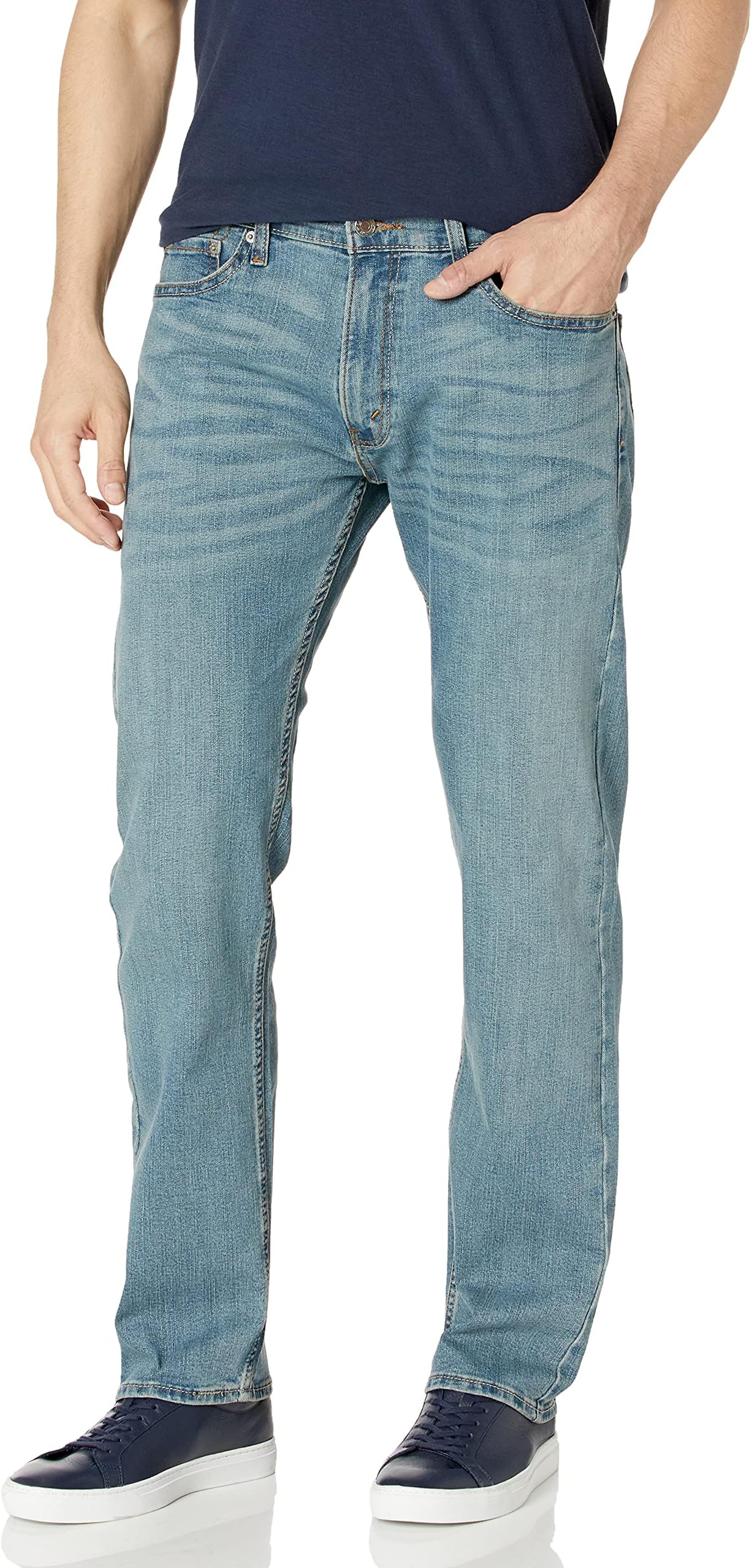 LEVI STRAUSS SIGNATURE Gold Men's Regular Fit Flex Jeans (Available in Big & Tall)