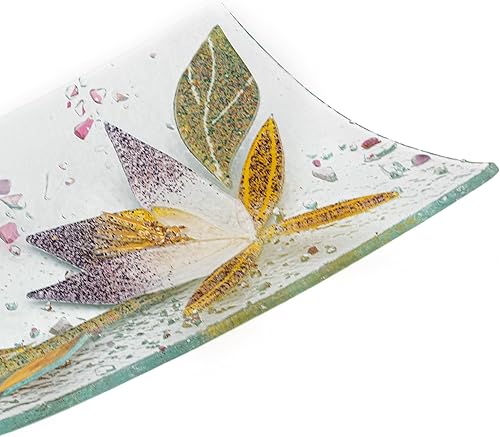 Miniatura 4 de Sospiri Venezia Glass Decorative Plate Murano Glass Decorative Bowl, Gift Decoration Centerpiece Floral Decor, Catchall Bowl Catchall Tray for