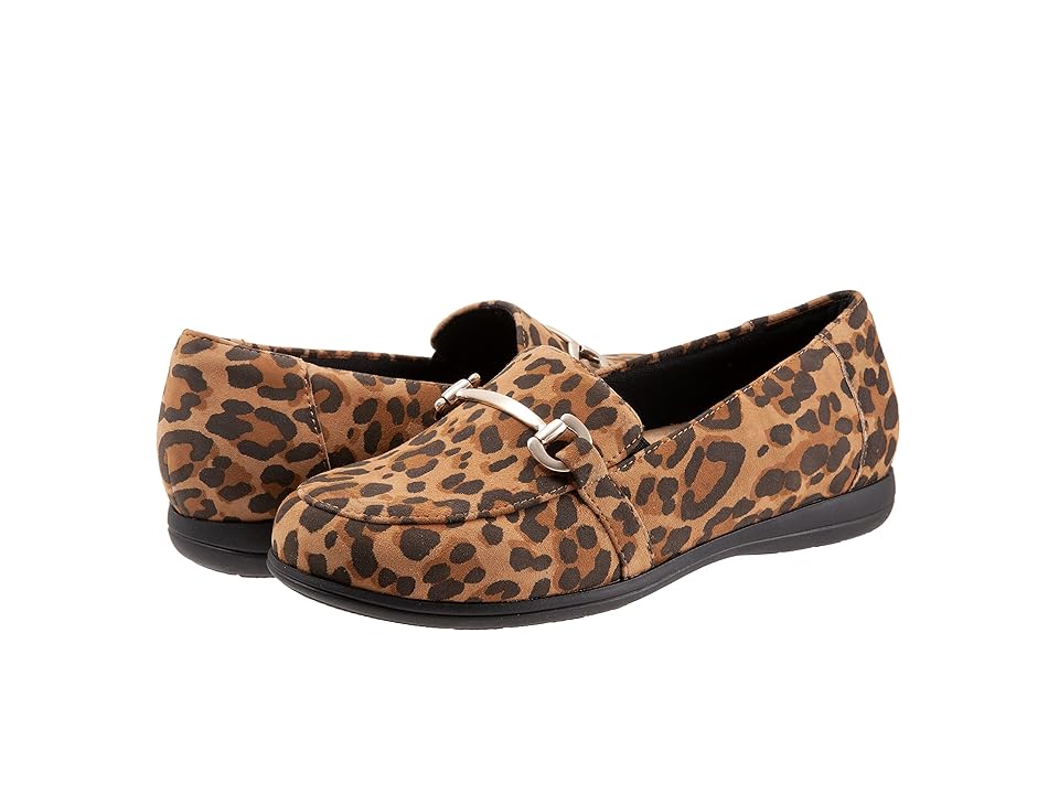 Trotters Donelle (Tan Cheetah) Women's Shoes INTERNATIONAL SHIPPING