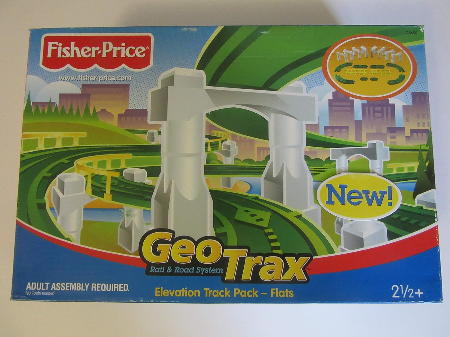 FisherPrice GeoTrax Rail & Road System Elevation Tracks Flats Pack