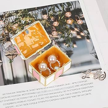 Amazon.com: ELLDOO Mini Trinket Box, Bow-knot Gift Box Style