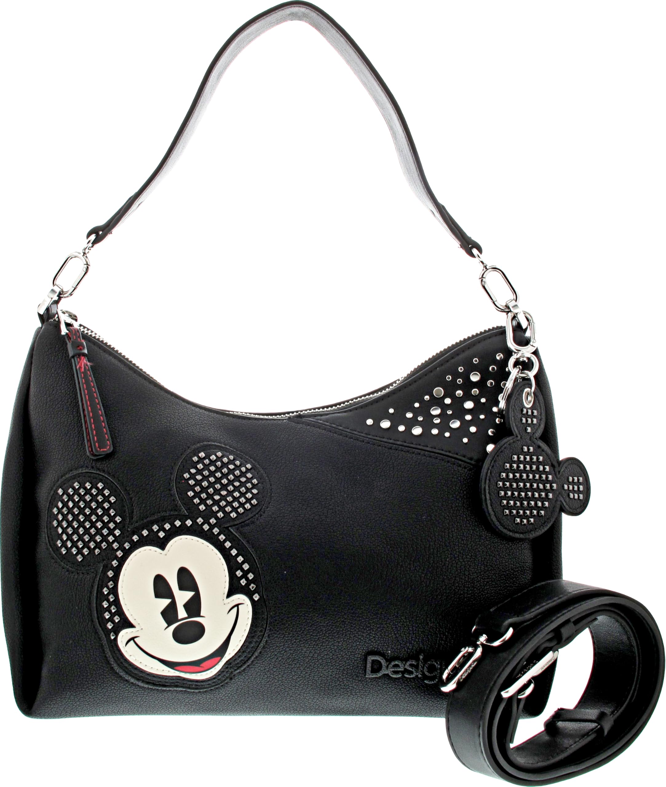 Desigual Women's Accessories - Borsa a mano in poliuretano, colore: Nero, Nero