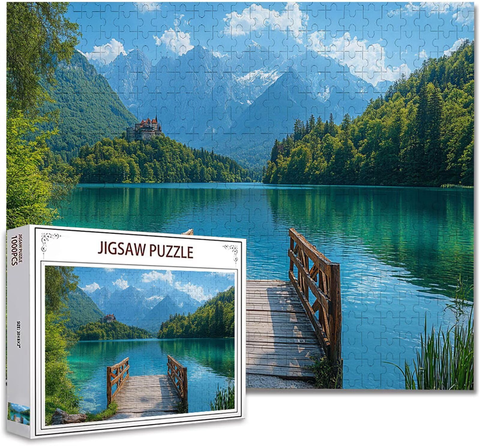 Puzzle 2000 Piezas Adultos Paisaje Puzzle Imposible Rompecabezas Pieza De Madera Jigsaw Un Rompecabezas Desafiante, Uegos Rompecabezas para Toda La Famili Regalo Hombres Mujeres 70.5X99.5cm I-22