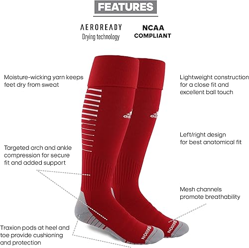 Miniatura 3 de adidas Calcetines de fútbol unisex Team Speed 2 para niños, niñas, hombres y mujeres (1 par)