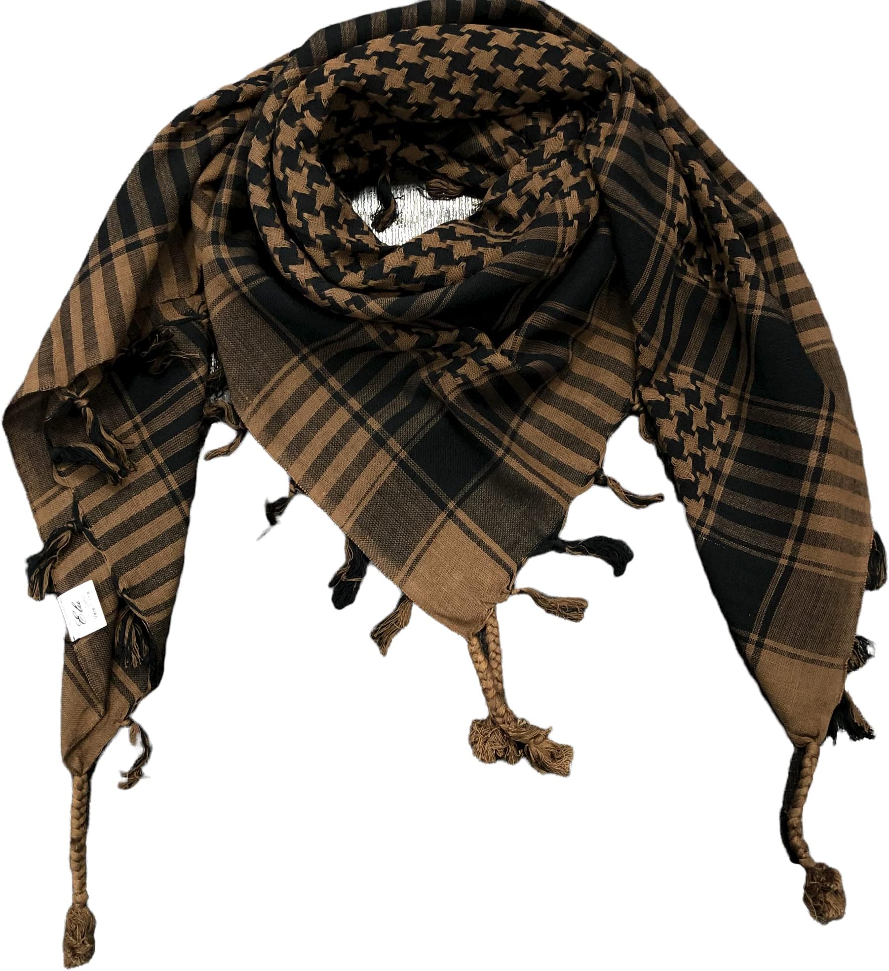Shemagh Scarf Men - Women /100% Cotton Military Shemagh Keffiyeh Scarf Arafat Tactical Desert Rave Bandana Head Wrap