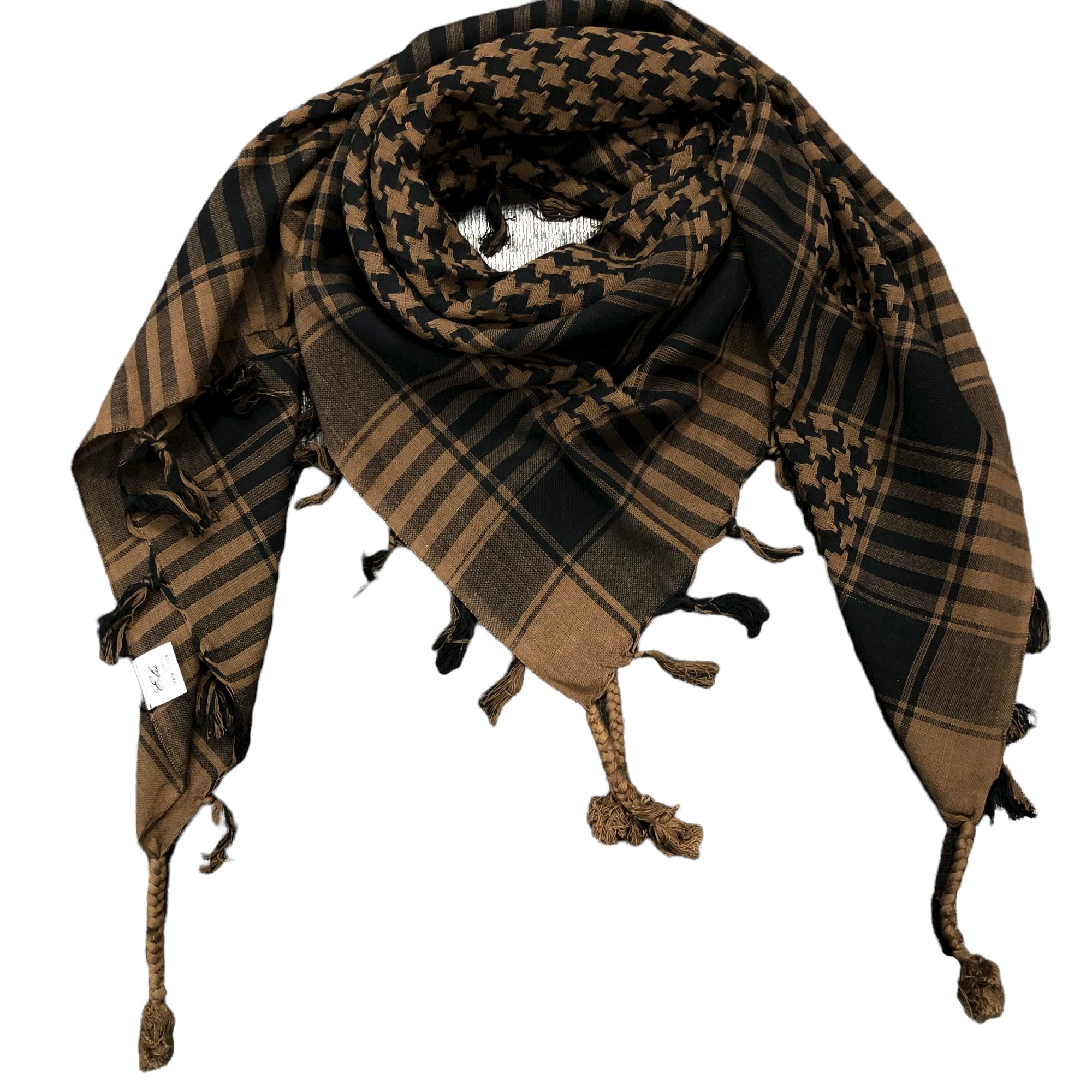 Shemagh Scarf Men - Women /100% Cotton Military Shemagh Keffiyeh Scarf Arafat Tactical Desert Rave Bandana Head Wrap