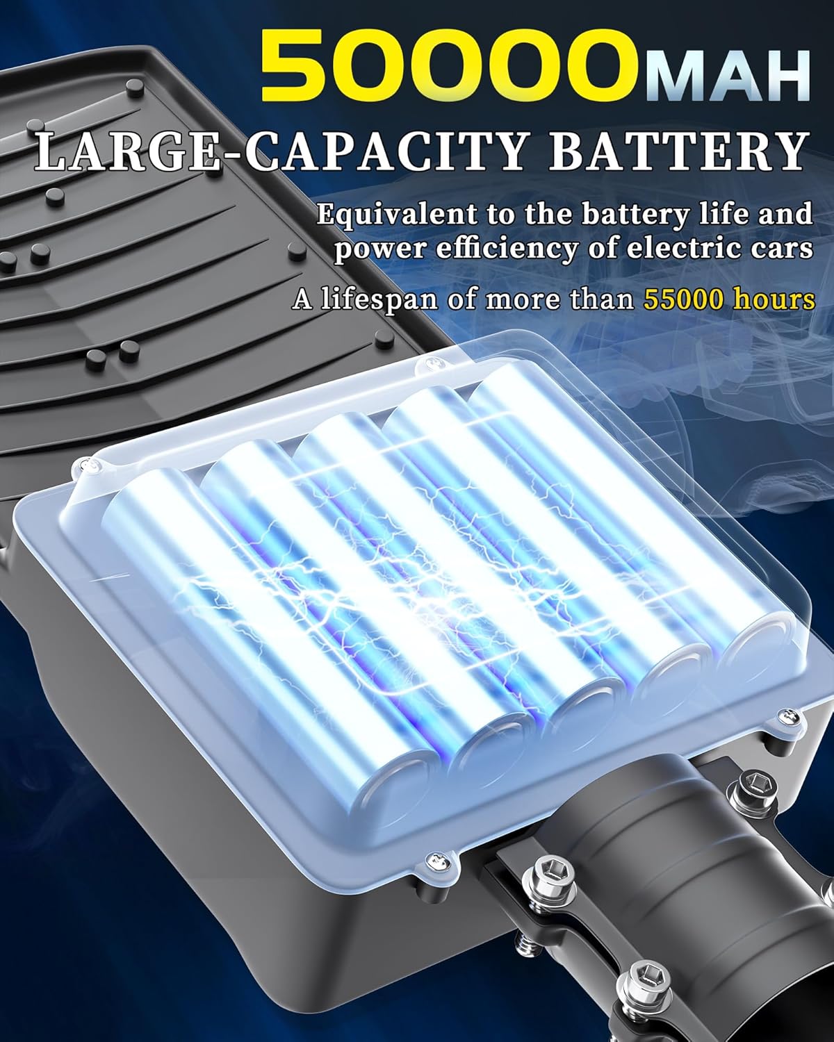 Gefolly SL-10000W Solar Street Lights Outdoor, 600000LM Commercial Parking Lot Light Dusk to Dawn IP67 Waterproof 6500K Security Flood Lights with Motion Sensor Lamp for Yard, Road Gefolly SL-10000W Solar Street Lights Outdoor, 600000LM Commercial Parking Lot Light Dusk to Dawn IP67 Waterproof 6500K Security Flood Lights with Motion Sensor Lamp for Yard, Road