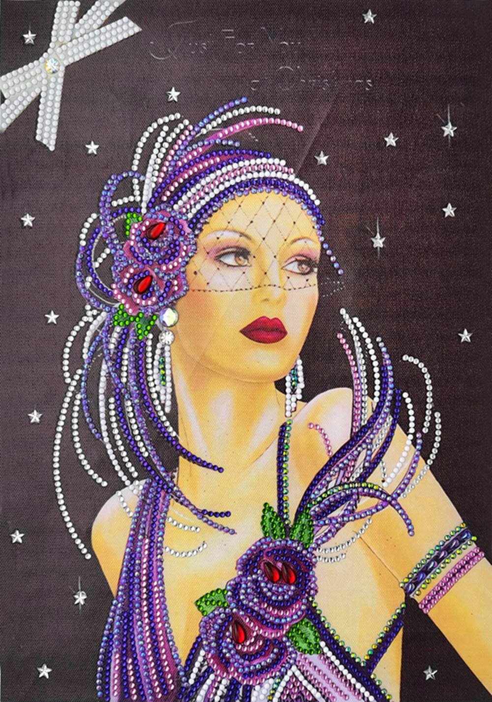 Kit Peinture Diamant 5D Forme Spéciale - 30x40 Cm, Strass Partiel - Artisanat Adulte, Décoration Murale DIY
