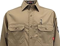 Vista 46 de BOCOMAL FR Shirts 6.25oz Camisas de soldadura ligeras Camiseta ignífuga para hombre ignífuga