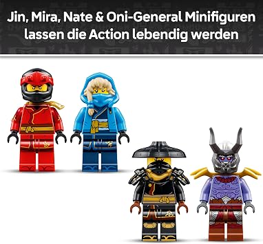 LEGO Ninjago Duel with the Ultra Dragon - Toy with 4-Head Action Figure Snake & 4 Mini Figures with Katanas - Children's Room Decoration - Gift for Boys from 12 Years and Teenager Fans - 71872