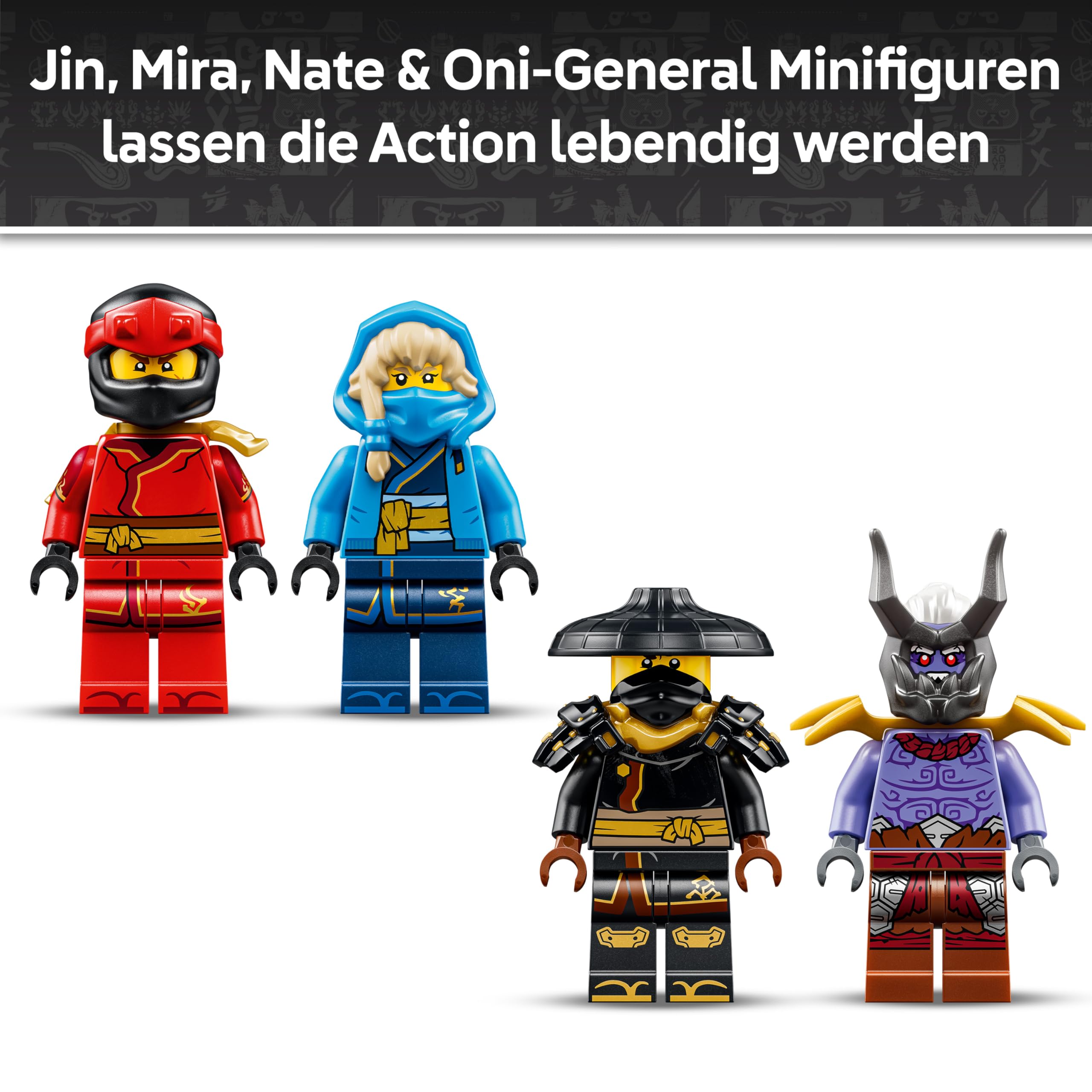 LEGO NINJAGO Duell mit dem Ultradrachen - Spielzeug mit 4-köpfiger Actionfigur, Schlange & 4 Minifiguren mit Katanas - Kinderzimmer Deko - Geschenk für Jungen ab 12 Jahren und Teenager-Fans - 71872
