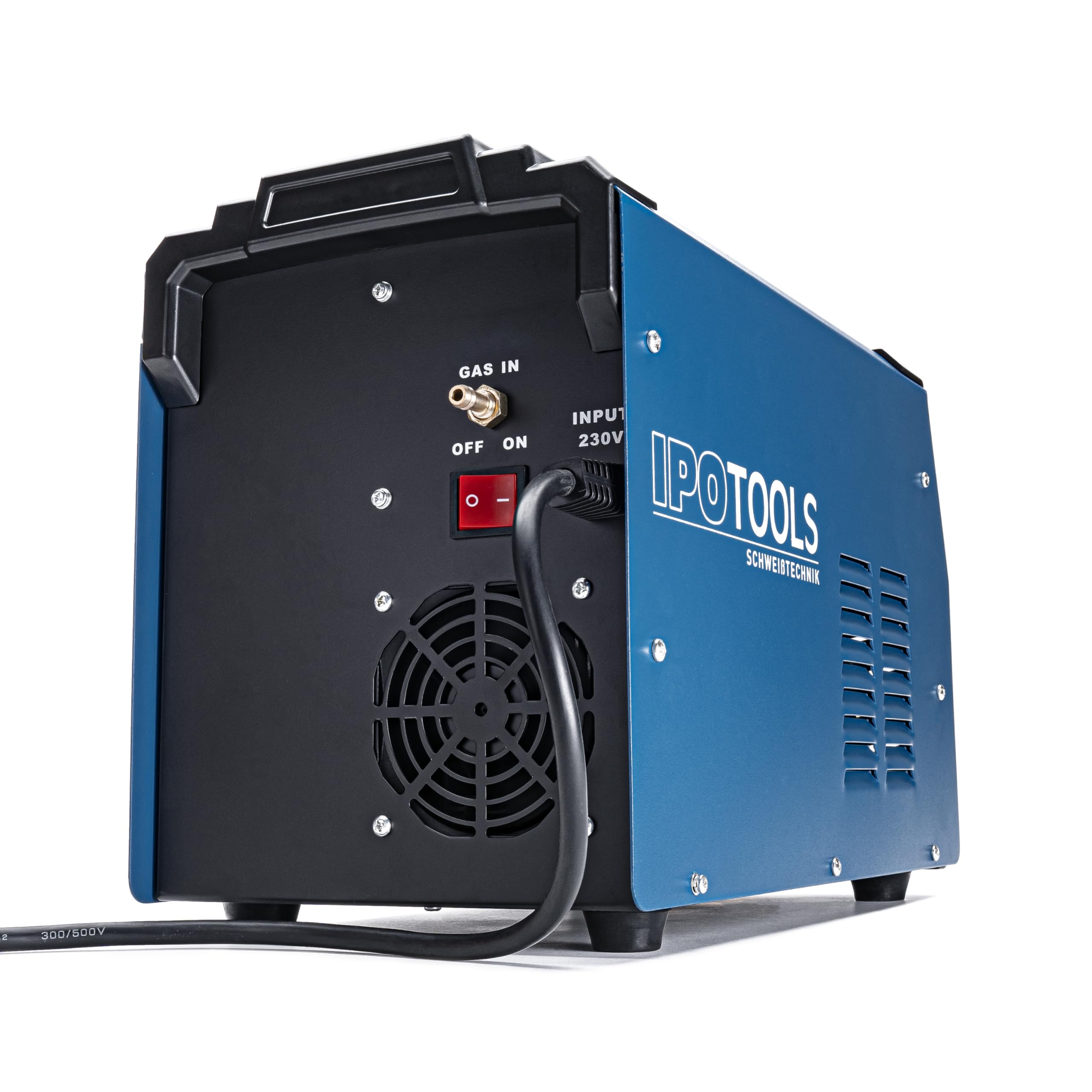 IPOTOOLS MIG-160ERS 5 in 1 MIG MAG - Saldatrice a gas di protezione con inverter FLUX/saldatura a filo di riempimento senza elettrodi a gas/E-Hand adatta/digitale/IGBT / 230 V / 7 anni di garanzia