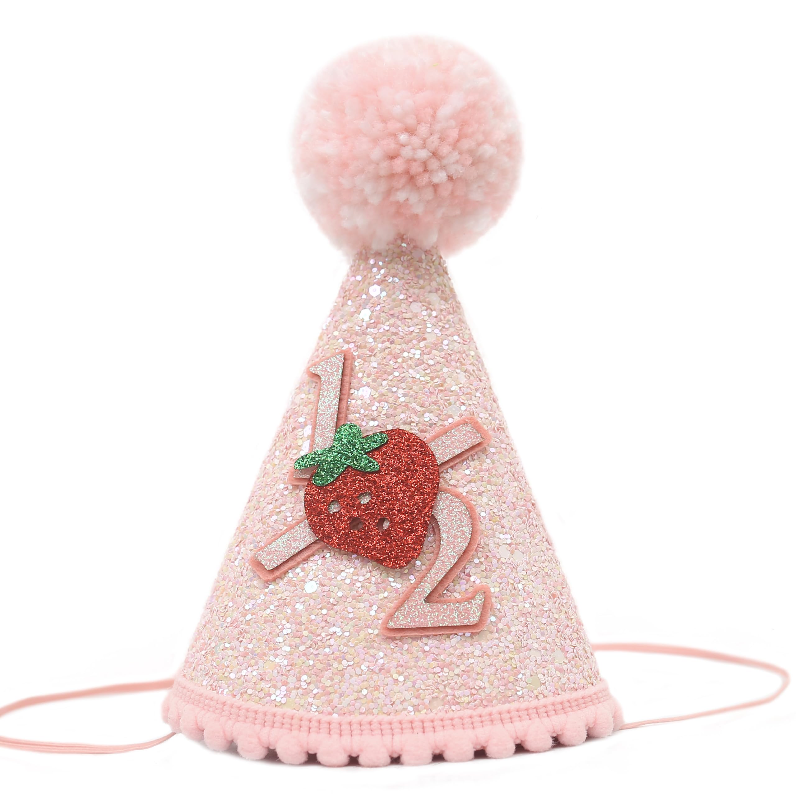 Berry Themed Strawberry Party Hat - Cute Handcrafted Sweet Berry Headwear - Perfect Accessory For A Sweet Themed Party