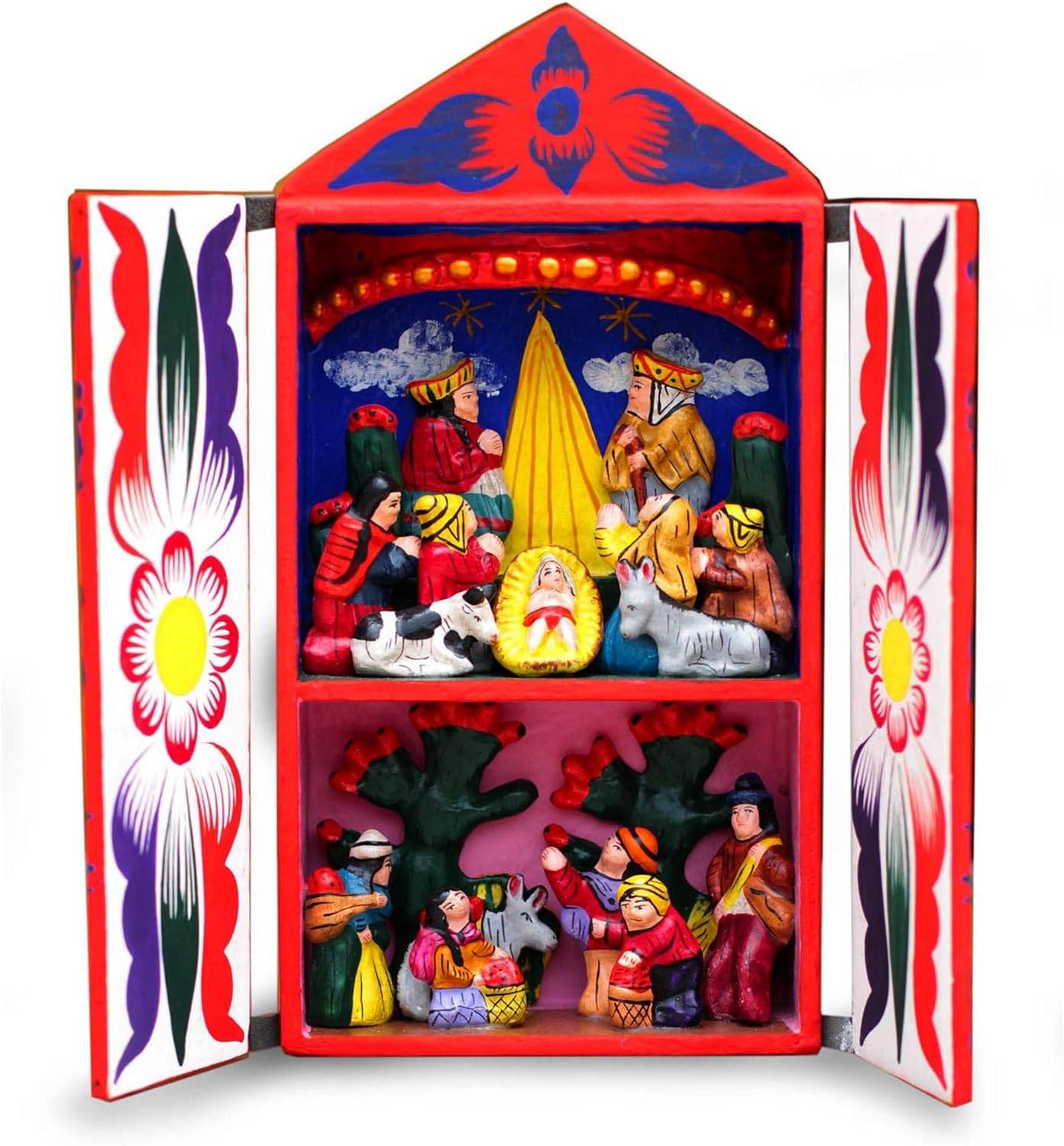 NOVICA Peruvian Christmas Retablo