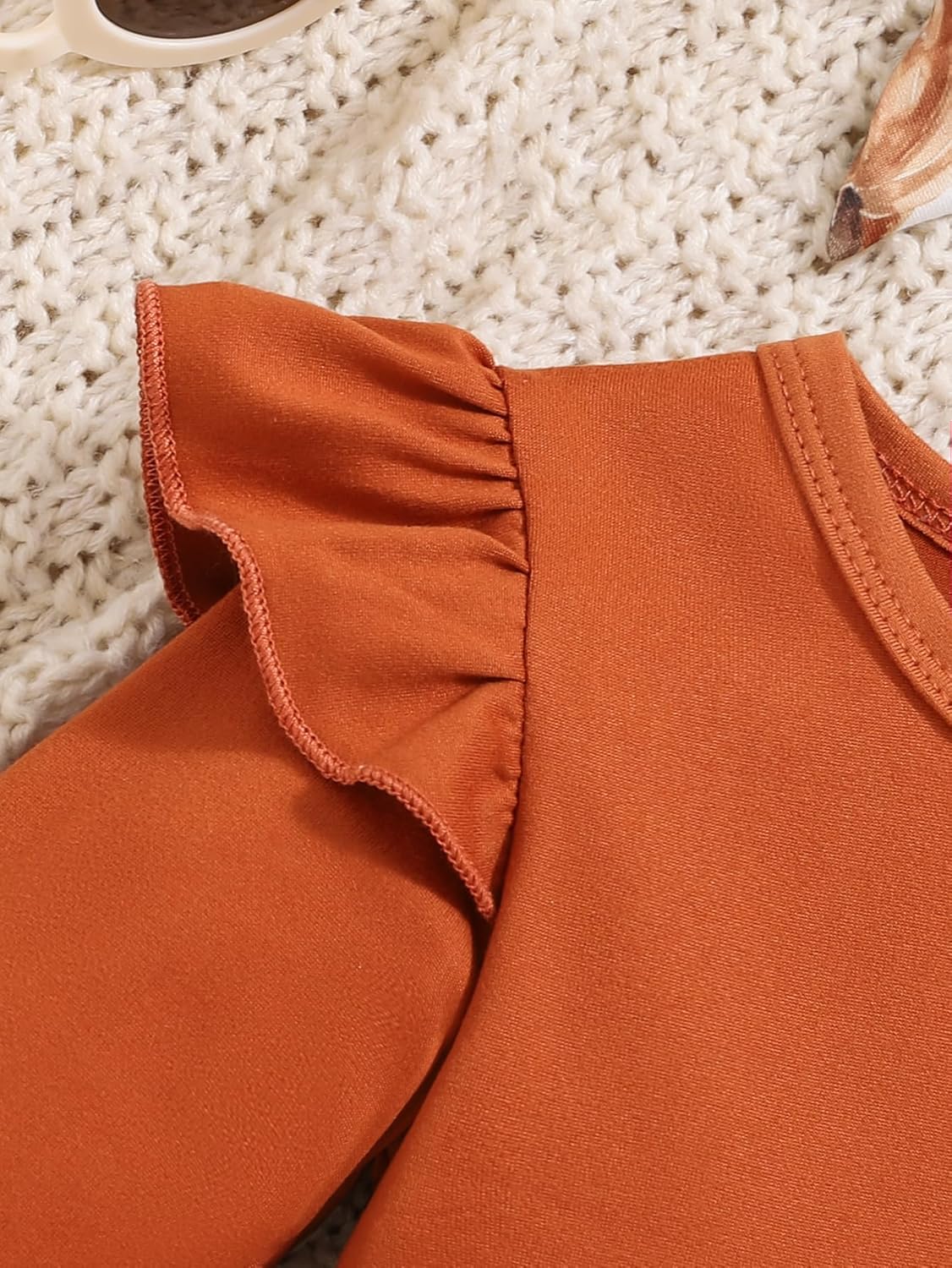 Baby Girl Clothes Toddler Girl Outfits Infant Girl Summer Clothes for Girl Ruffle Shirt Pants+Cute Headband 3PCS - Image 5