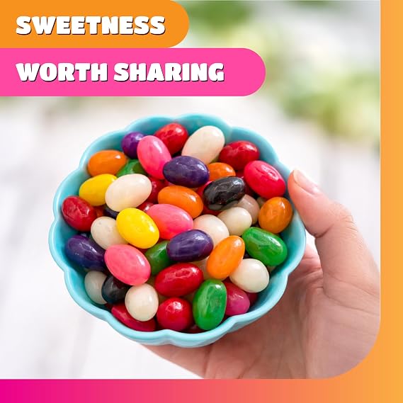 Jelly Beans, Chewy Candy, Assorted Fruit & Licorice Flavors - 2 Lb Pack