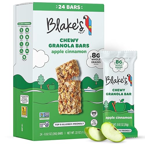 Miniatura 1 de Blakes Seed Based Barras de granola masticables  Manzana canela 24 unidades veganas sin gluten sin nueces y sin lácteos aperitivos saludables para