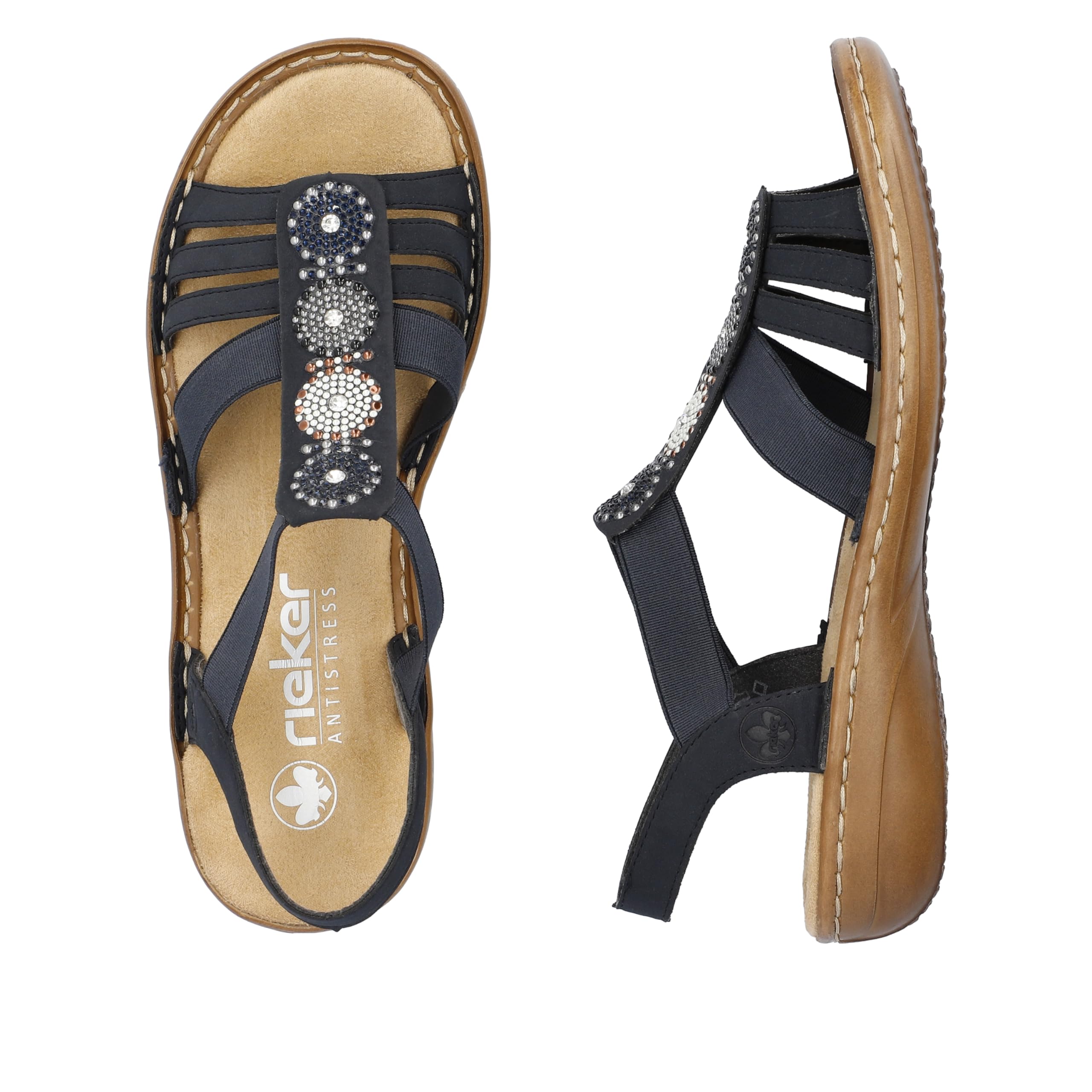 Rieker Damen 608g9-45 Sandalen