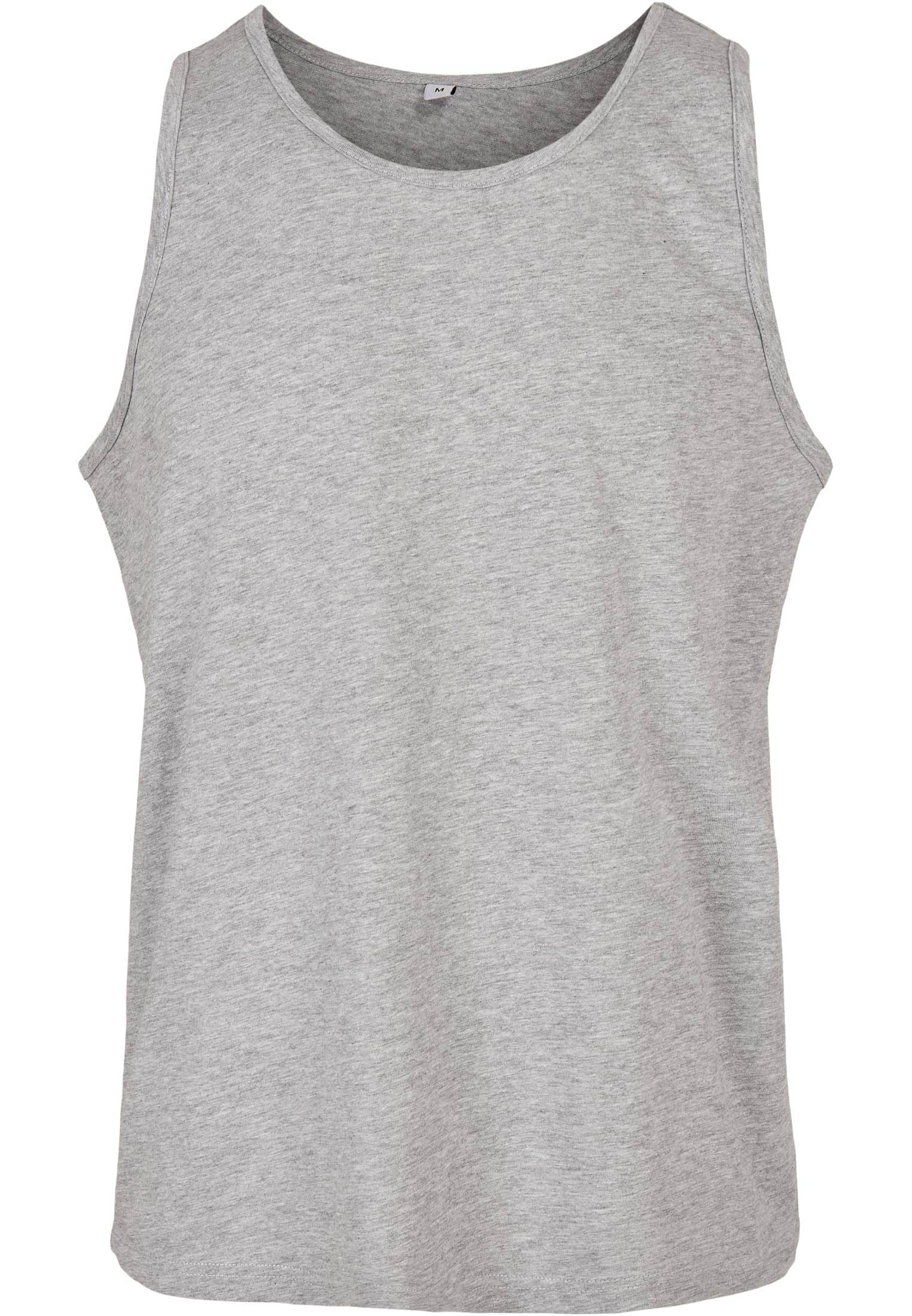 Build Your Brand Men's Basic Tank T-Shirt, Heather Grey, XXL