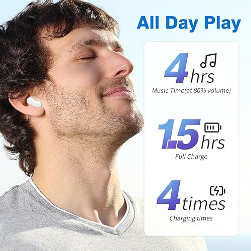 Miniatura 5 de Auriculares inalámbricos para Samsung S25 S24 Ultra S23 S22+ A53, 5.3 auriculares Bluetooth con cancelación de ruido, auriculares estéreo