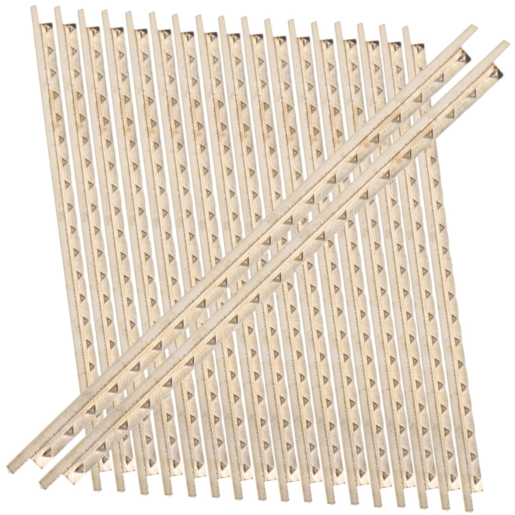 Abaodam 19pcs White Copper Acoustic Guitar Fret Wires Replacement Guitar Grade Wire Fret Set for Classical Electric