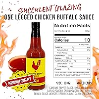 Vista 6 de Lane's Salsa de ala de búfalo de pollo con una pierna, receta galardonada con salsa de búfalo baja en sodio, delicioso sabor audaz y picante, sin