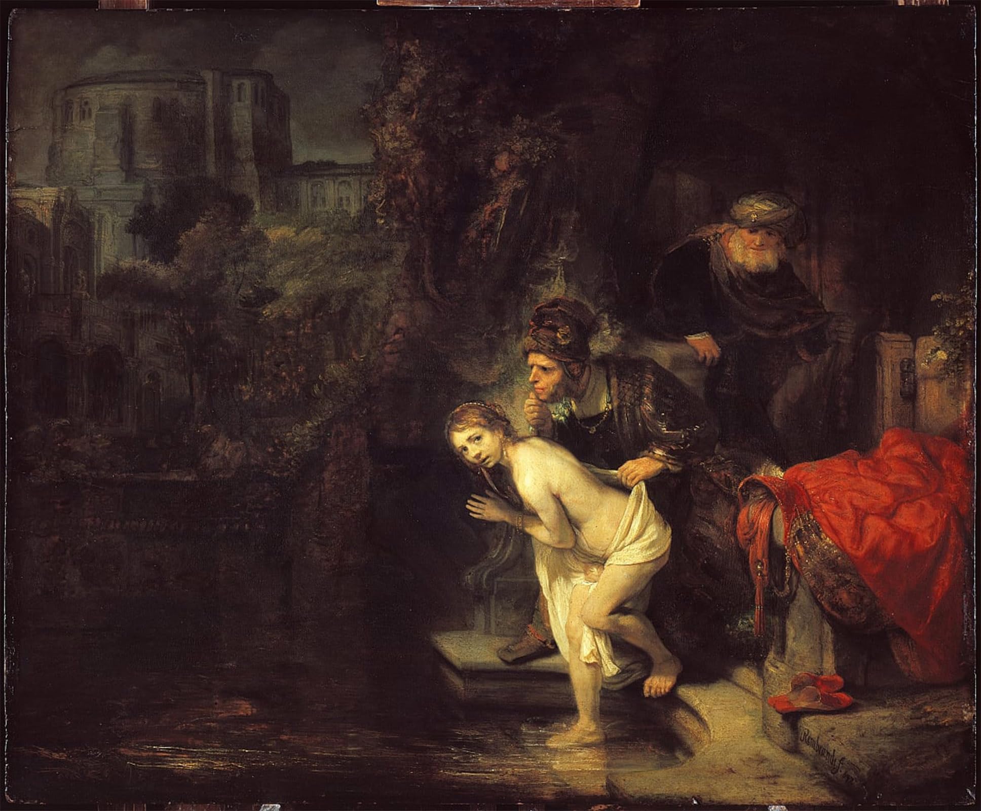 SERENDIPITP Aesthetic Poster Photo Wall Print Retro Picture Susanna and the elders by Rembrandt van Rijn Modern Wall Artwork for Home Decor 60x90cm