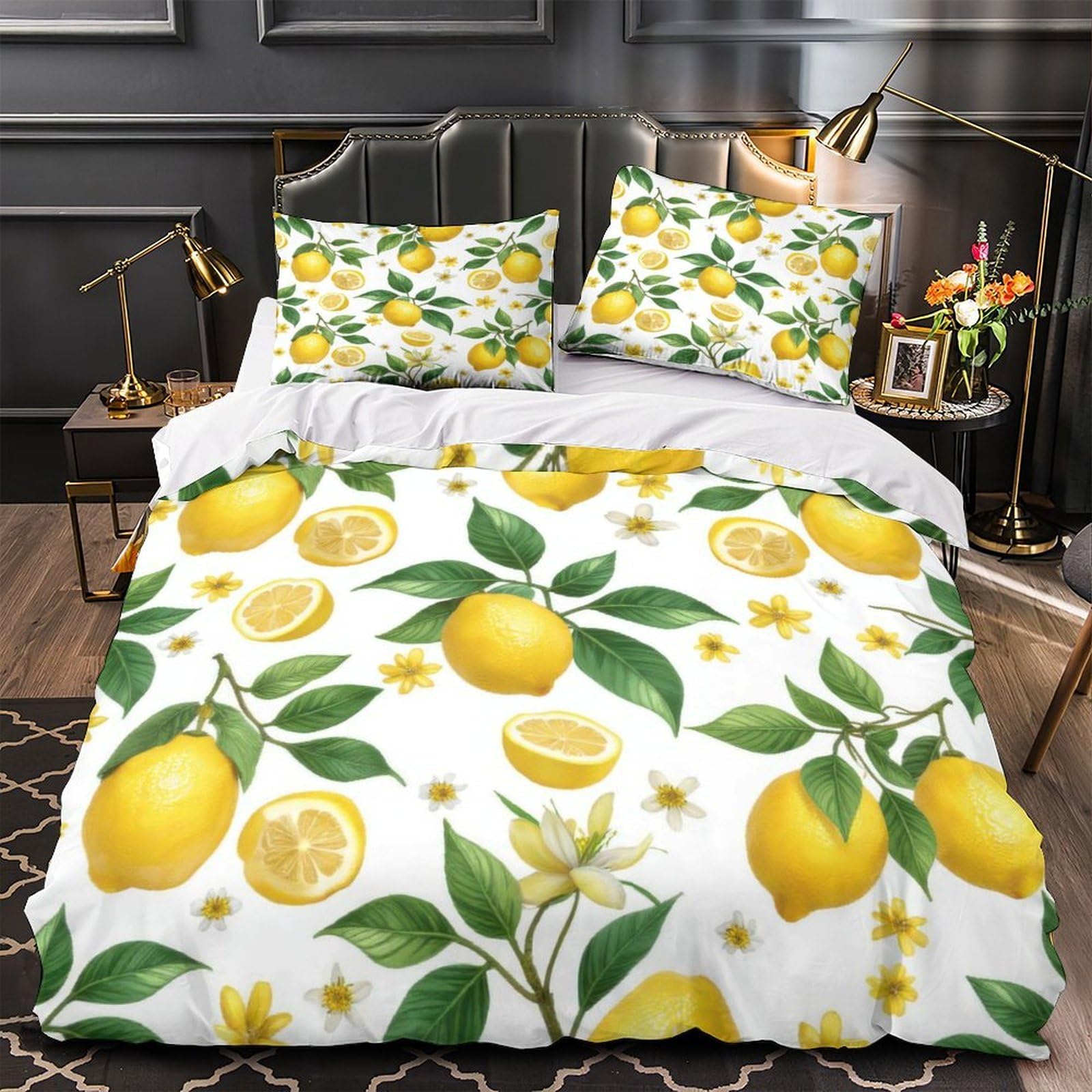 Parure de lit 3D 200x200 avec housse de couette respirante