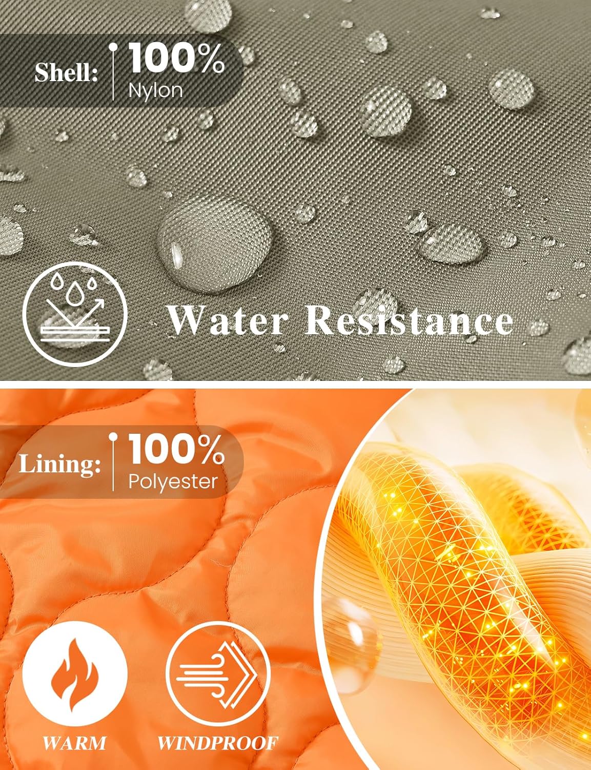 TBMPOY Men's Winter Bomber Jacket Warm Fall Casual Flight Windbreaker Padded Coats Full Zip Stylish Varsity - Image 3