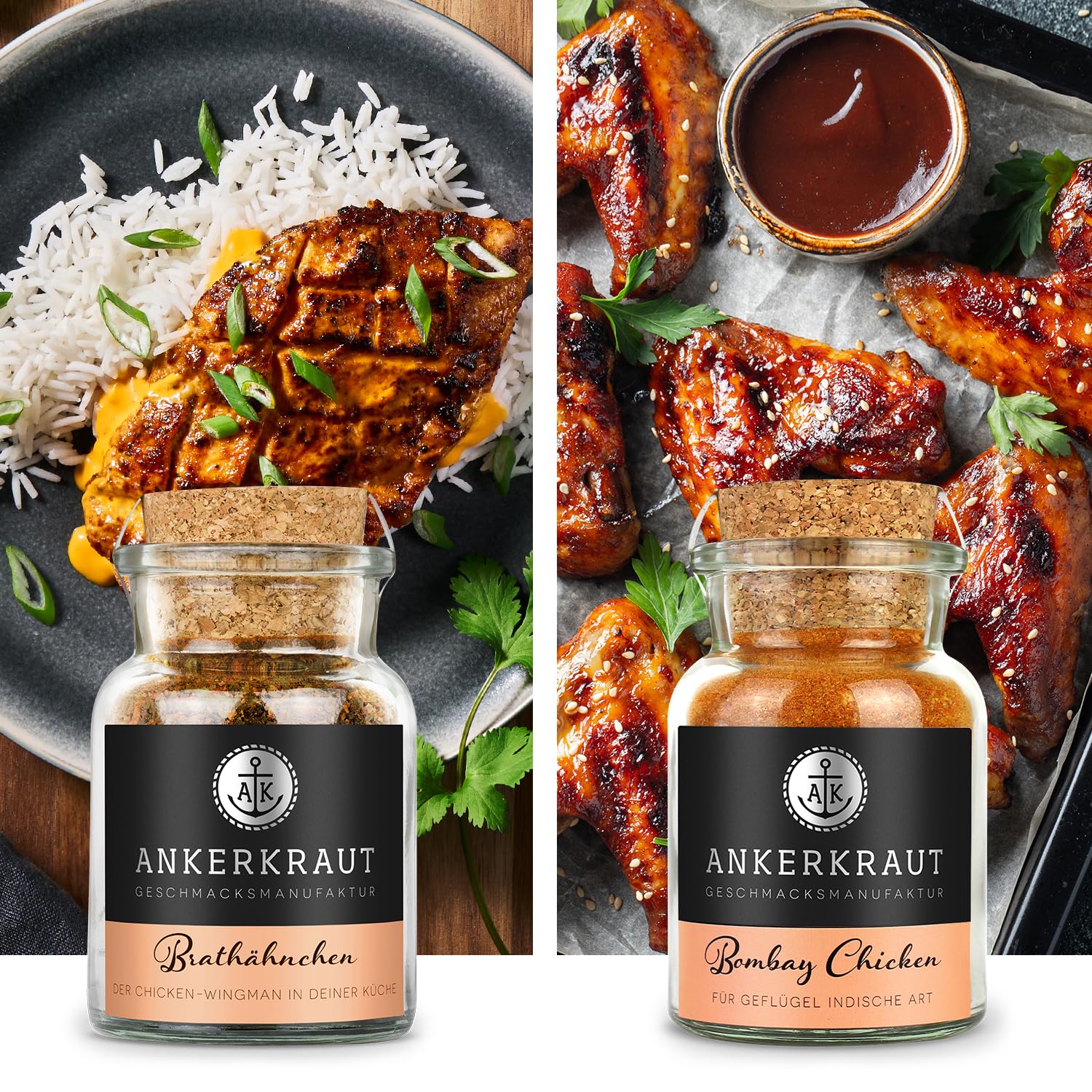 Ankerkraut Meal-Prep Gewürz-Set mit 12 Gewürzen, lecker & abwechslungsreich kochen, für Hühnchen, Gemüse, Reis & Co., bis zu 220 verschiedene Geschmackskombinationen