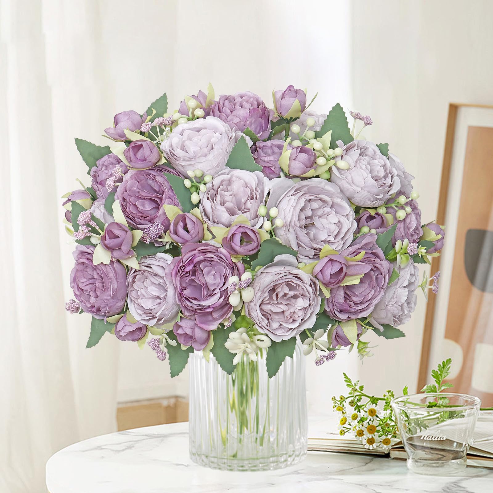 SOMYTING Peony Artificial Flowers - Image 2