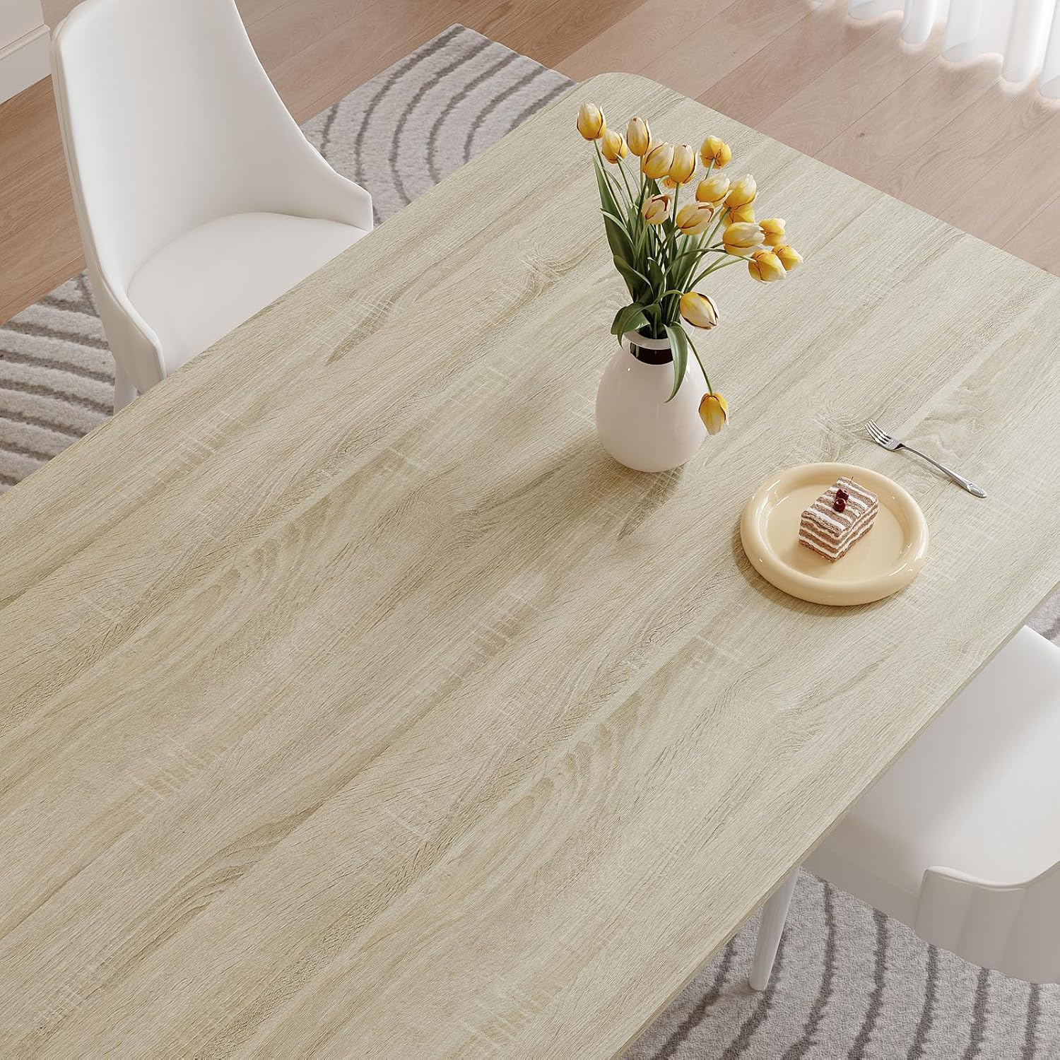 VaryPaper Beige Oak Wood Contact Paper Peel and Stick Wood Wallpaper for Walls Removable Self Adhesive Wood Laminate Sheets Waterproof Wood Grain Vinyl Wrap for Countertops Cabinets Desk 15.7" x 78.7"