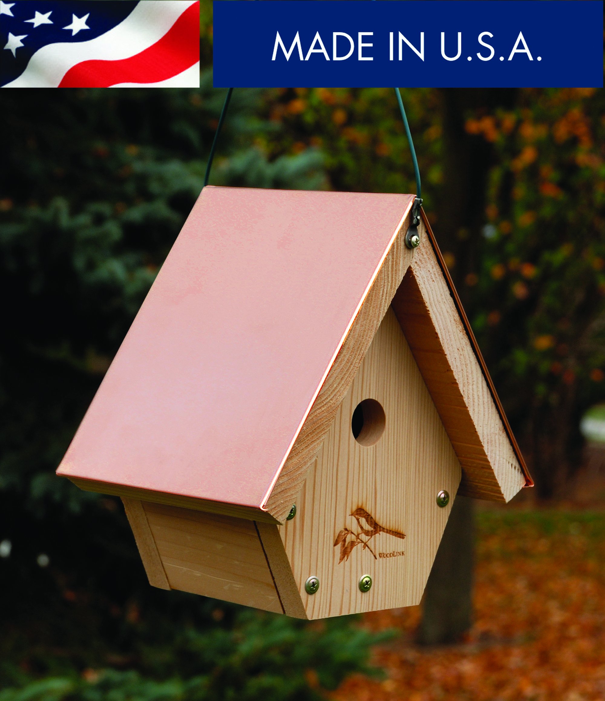 Woodlink WH101 Miedziany strzyżyk wiszący, otwór 1 cal