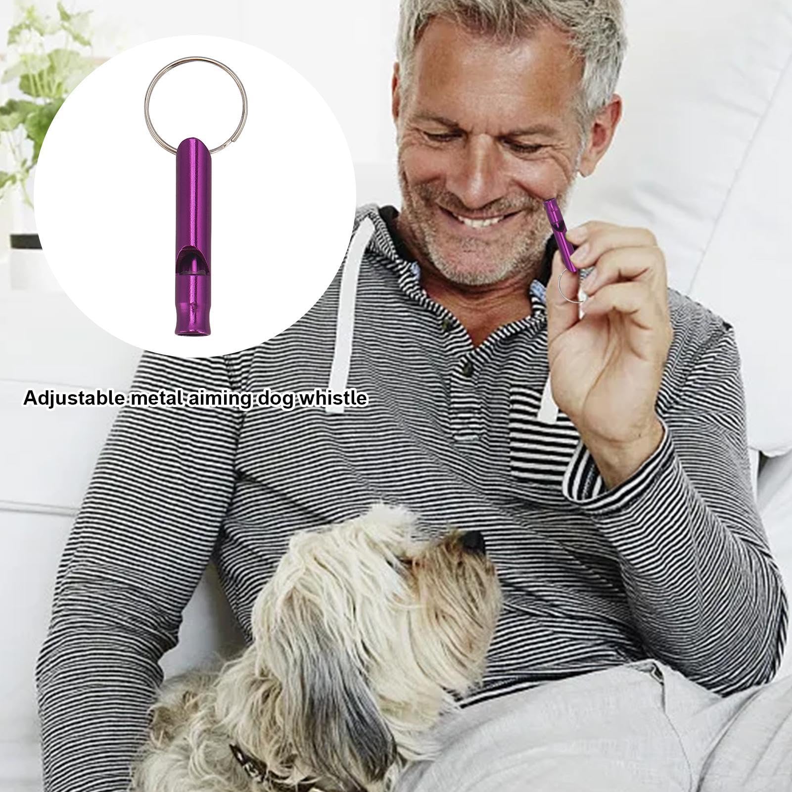 Sifflet de dressage puissant pour chien, chiot, chat, chien, sifflet de dressage pour rappel et dressage de chien, fréquences réglables, ensemble de dressage pour chien