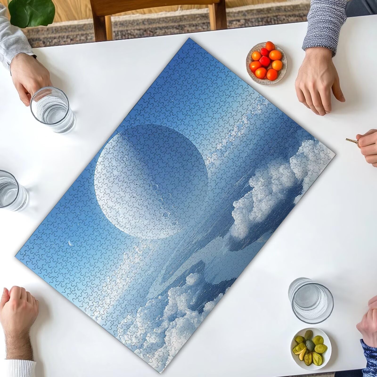 Puzzle 1500 Piezas, Puzzle Luna con Caja para Adultos, DIY Fantasía Rompecabezas Madera para Adultos, 1500 Piezas Rompecabezas Desafiante, para Decoracion Hogar, Regalo Mujer, Regalo Hombres, -2282